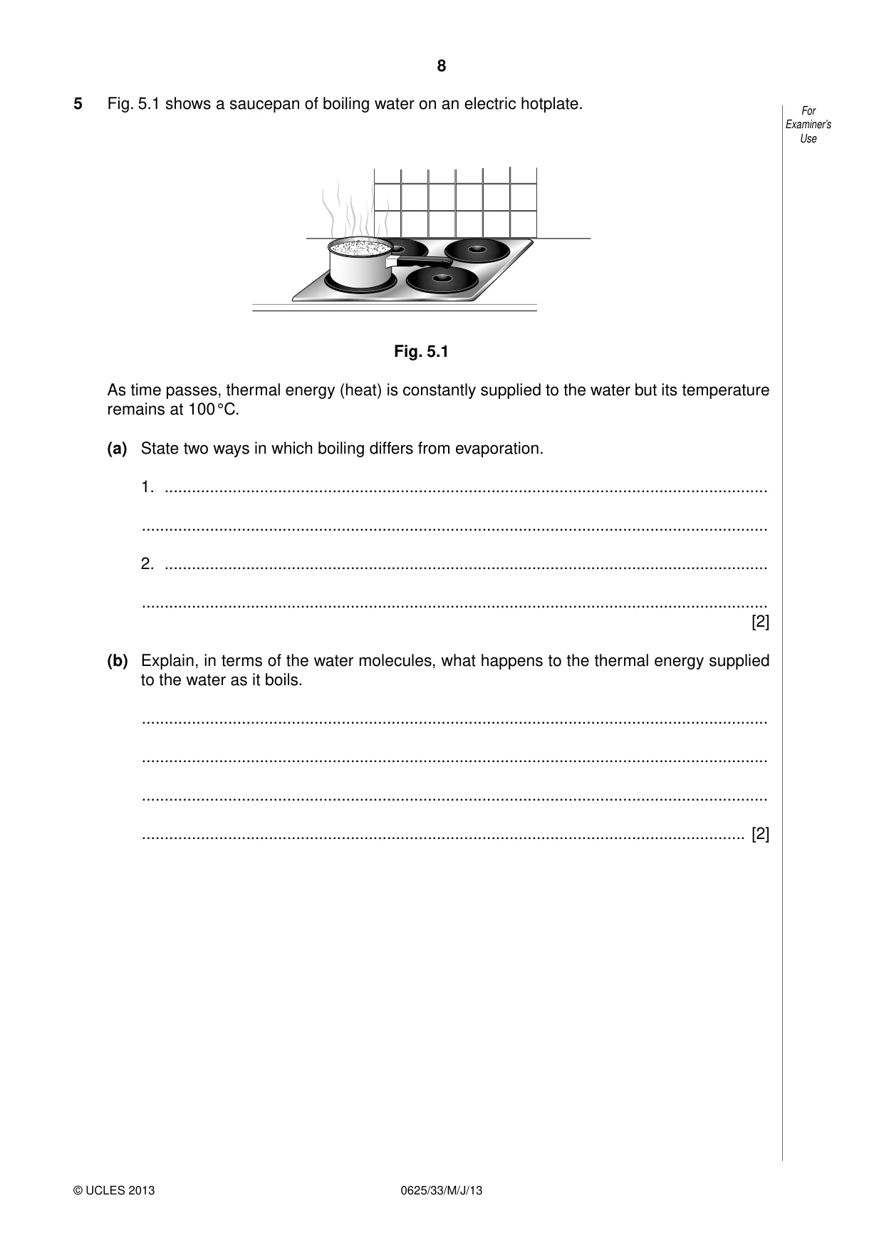 Cambridge IGCSE Physics 0625 2013 May/June Paper 3 · Variant 3 question paper, page 8 of 16