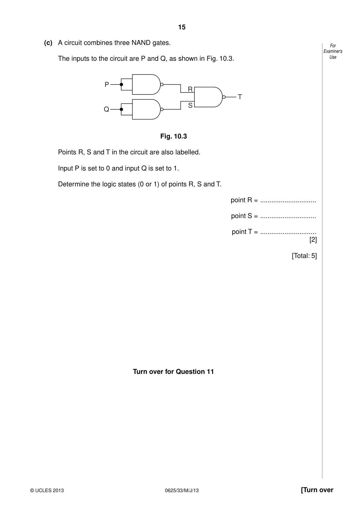 Cambridge IGCSE Physics 0625 2013 May/June Paper 3 · Variant 3 question paper, page 15 of 16