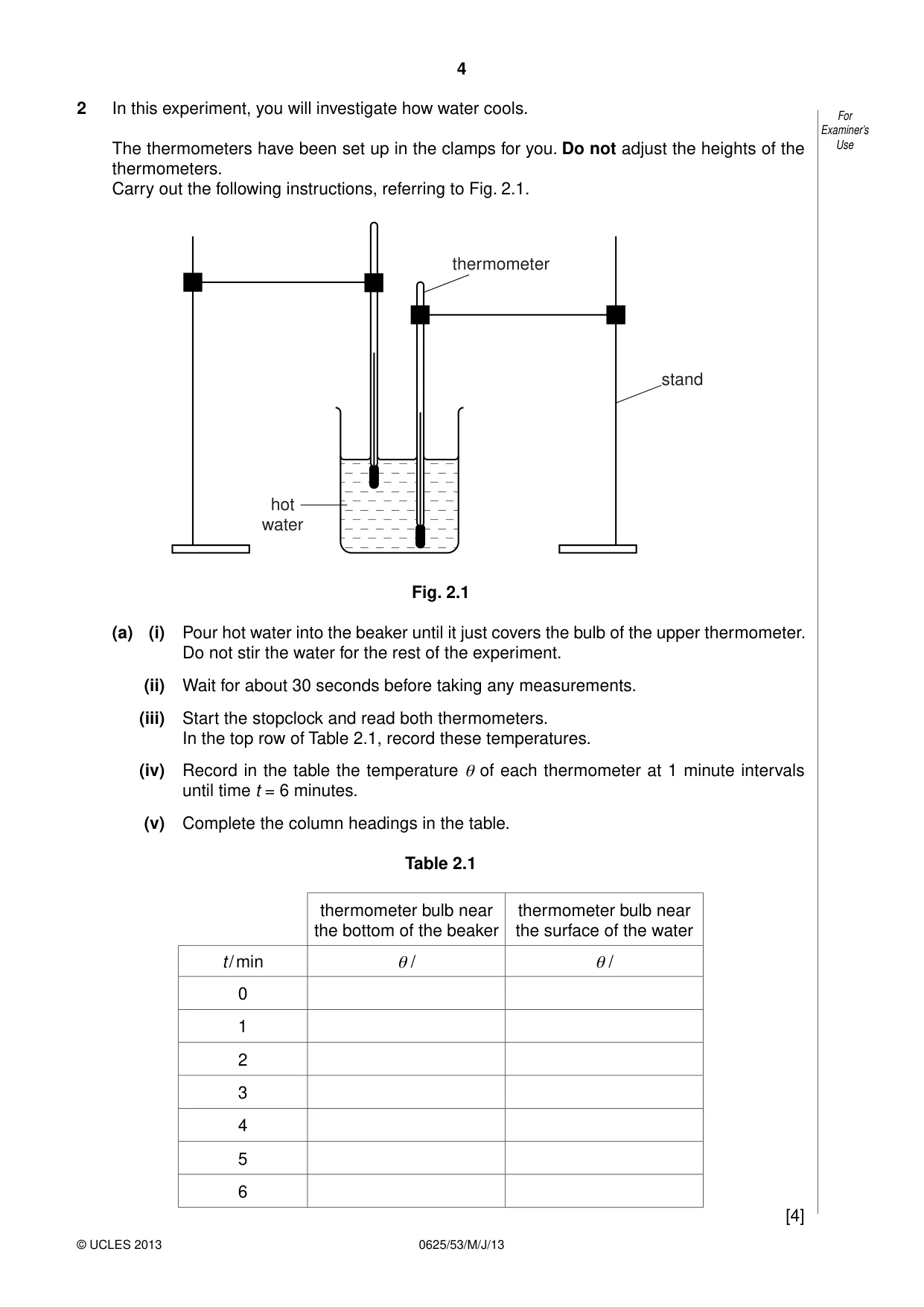 Cambridge IGCSE Physics 0625 2013 May/June Paper 5 · Variant 3 question paper, page 4 of 12
