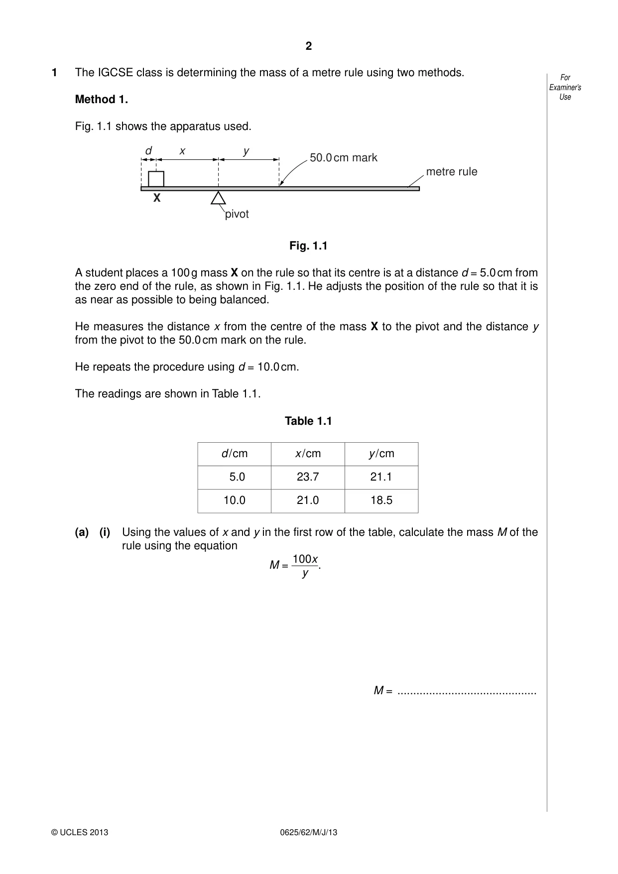 Cambridge IGCSE Physics 0625 2013 May/June Paper 6 · Variant 2 question paper, page 2 of 16