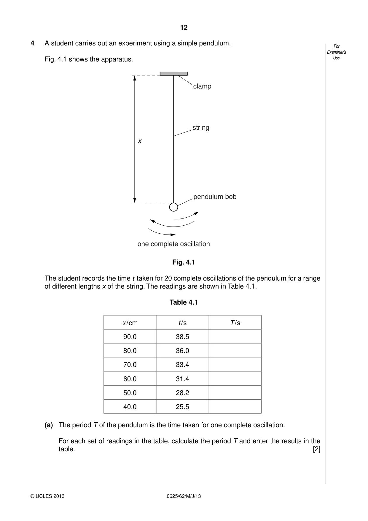 Cambridge IGCSE Physics 0625 2013 May/June Paper 6 · Variant 2 question paper, page 12 of 16
