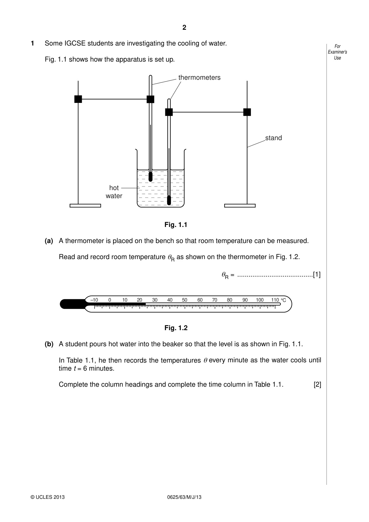 Cambridge IGCSE Physics 0625 2013 May/June Paper 6 · Variant 3 question paper, page 2 of 16