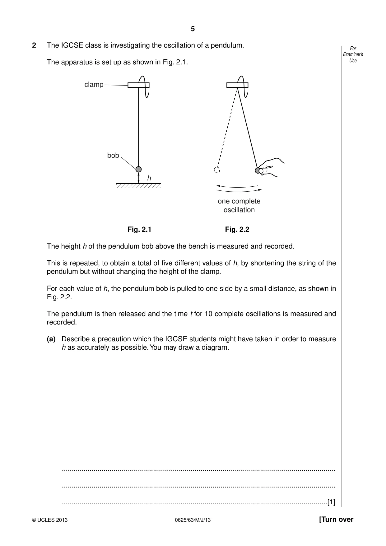 Cambridge IGCSE Physics 0625 2013 May/June Paper 6 · Variant 3 question paper, page 5 of 16