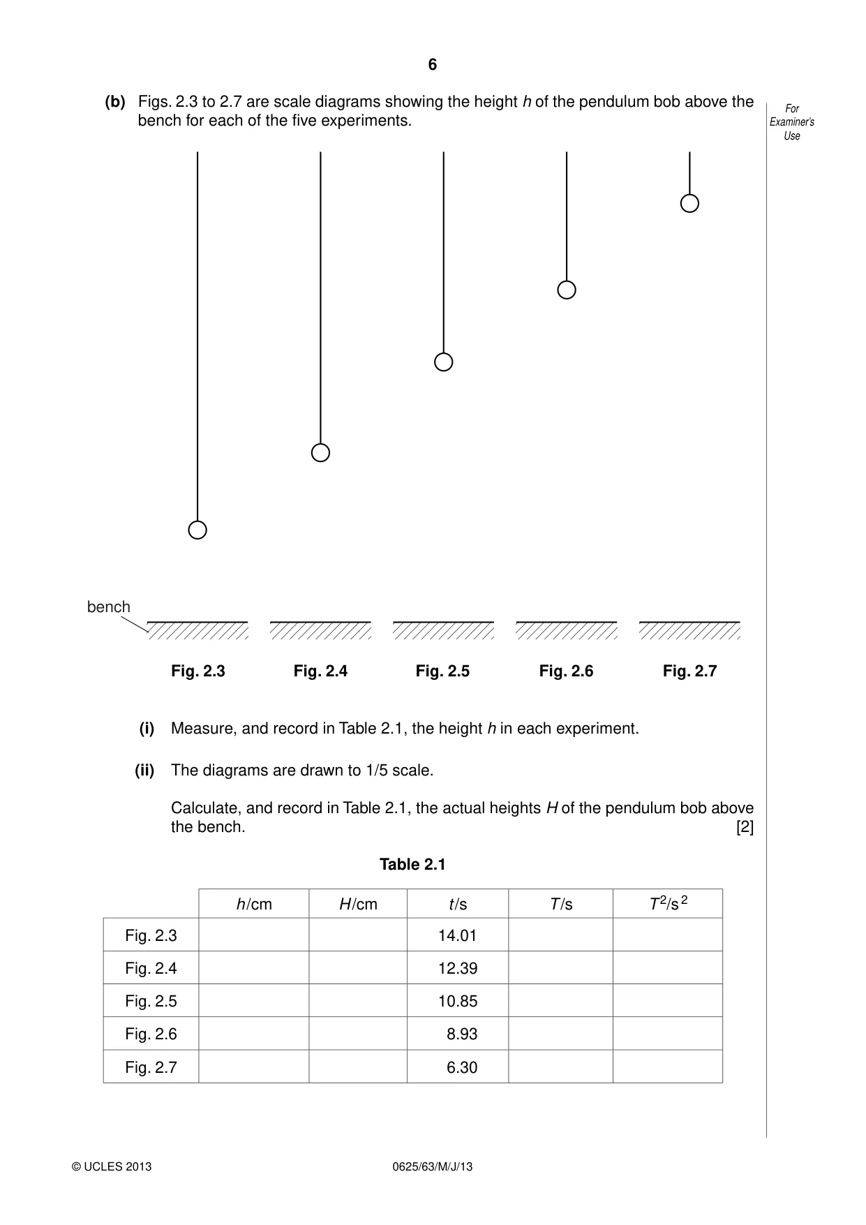 Cambridge IGCSE Physics 0625 2013 May/June Paper 6 · Variant 3 question paper, page 6 of 16