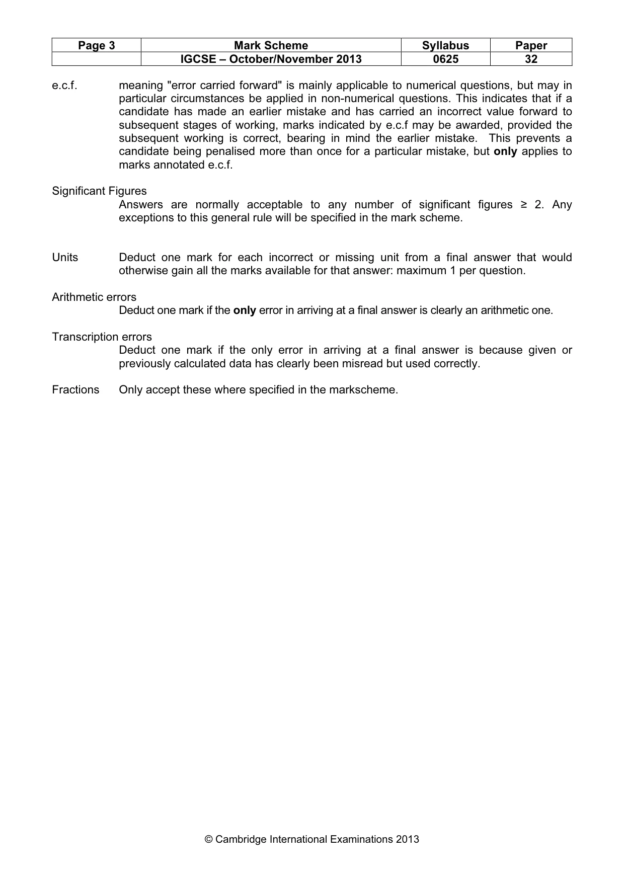 Mark scheme, page 3 of 8