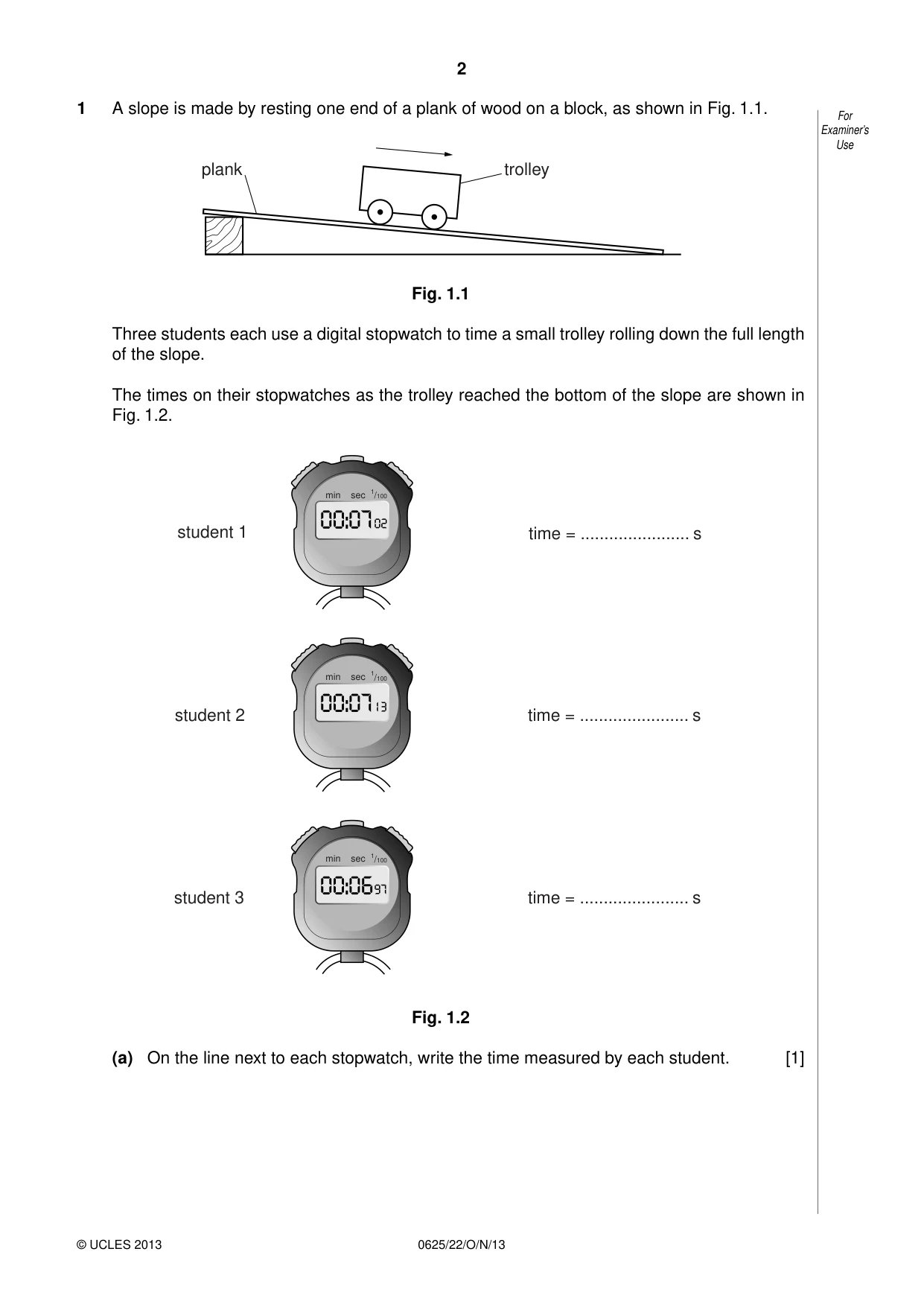Cambridge IGCSE Physics 0625 2013 Oct/Nov Paper 2 · Variant 2 question paper, page 2 of 16