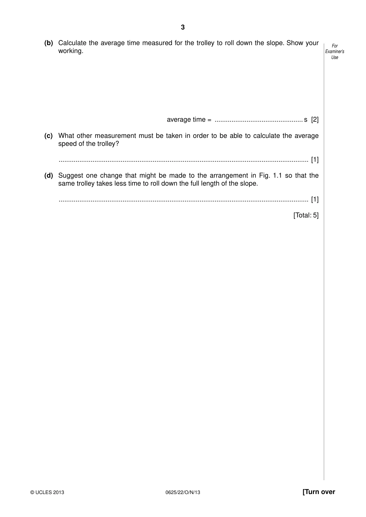 Cambridge IGCSE Physics 0625 2013 Oct/Nov Paper 2 · Variant 2 question paper, page 3 of 16