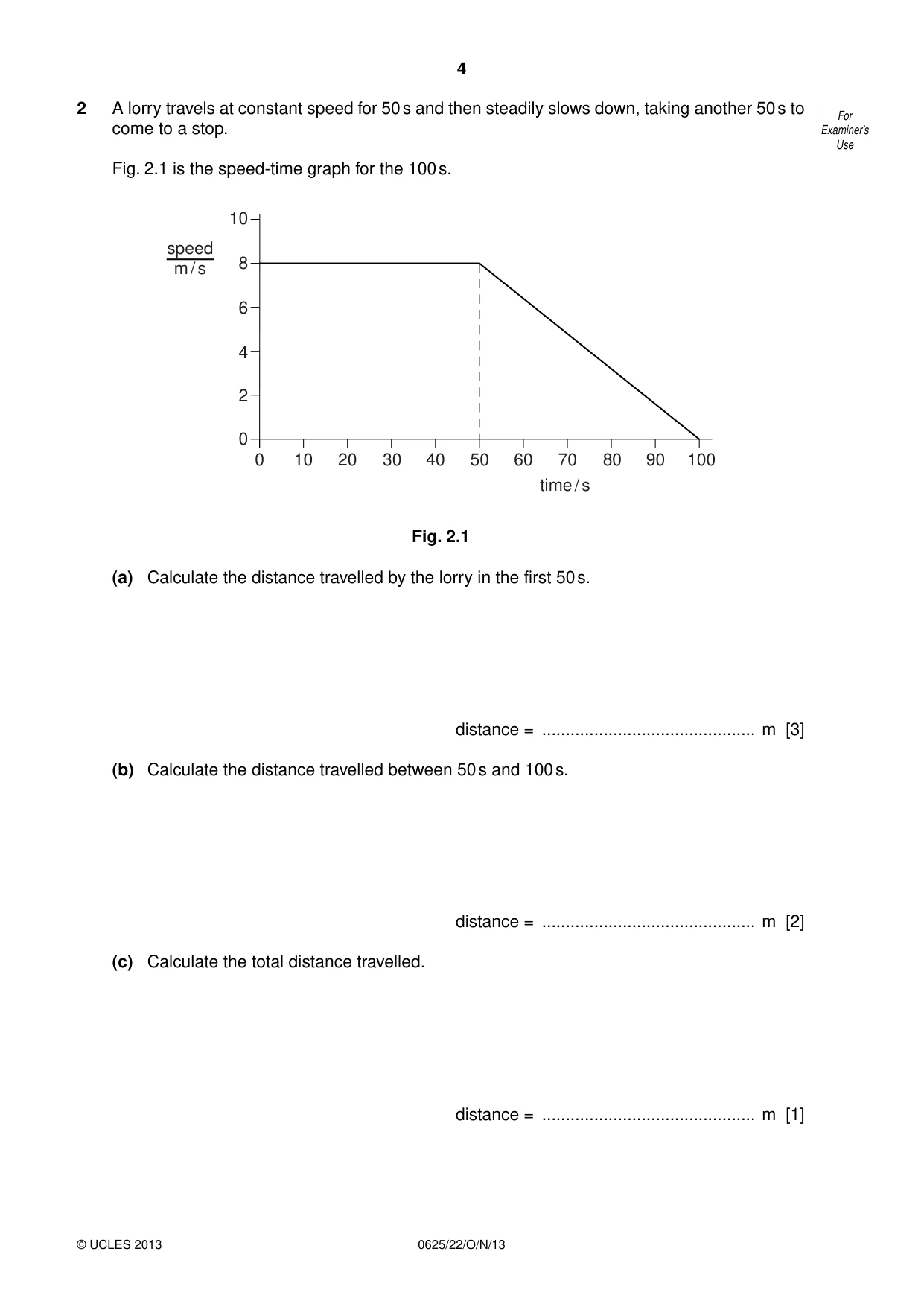 Cambridge IGCSE Physics 0625 2013 Oct/Nov Paper 2 · Variant 2 question paper, page 4 of 16