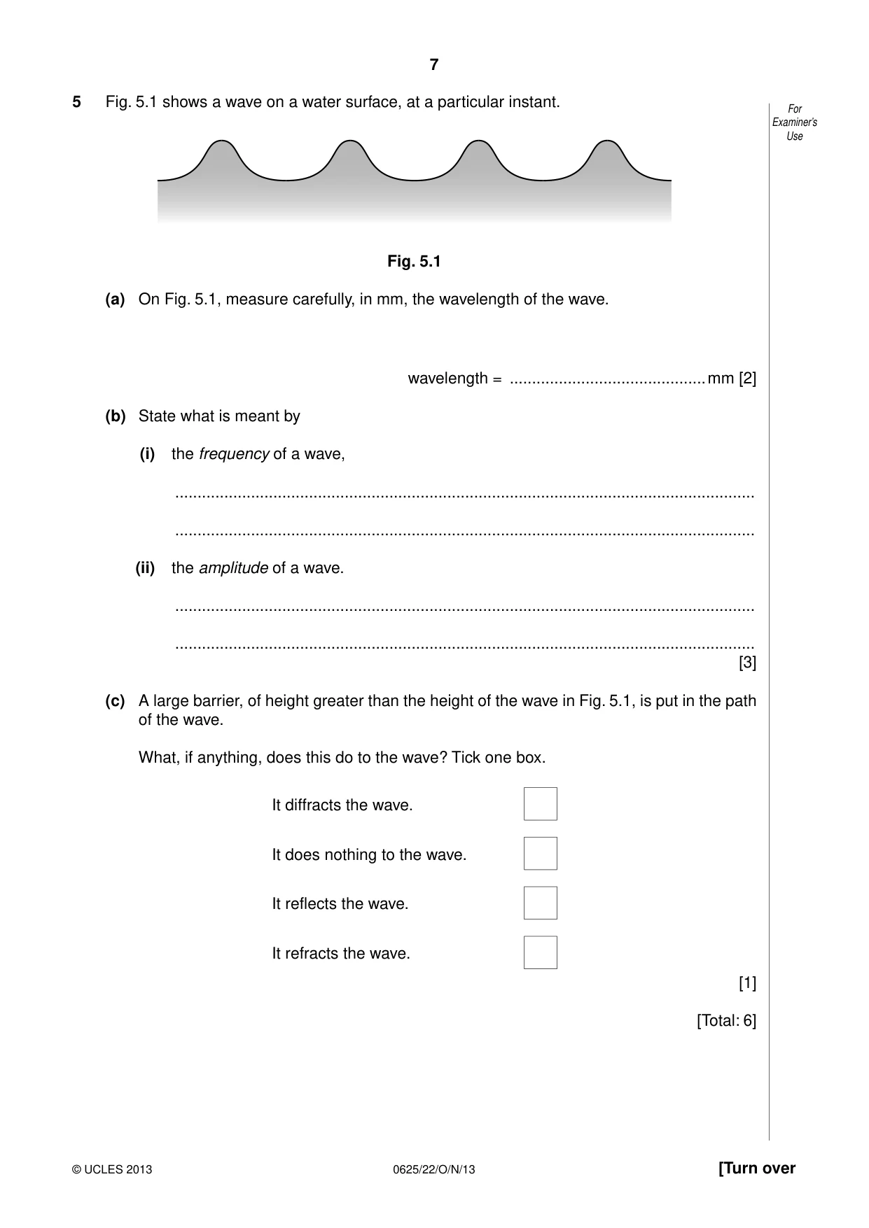 Cambridge IGCSE Physics 0625 2013 Oct/Nov Paper 2 · Variant 2 question paper, page 7 of 16