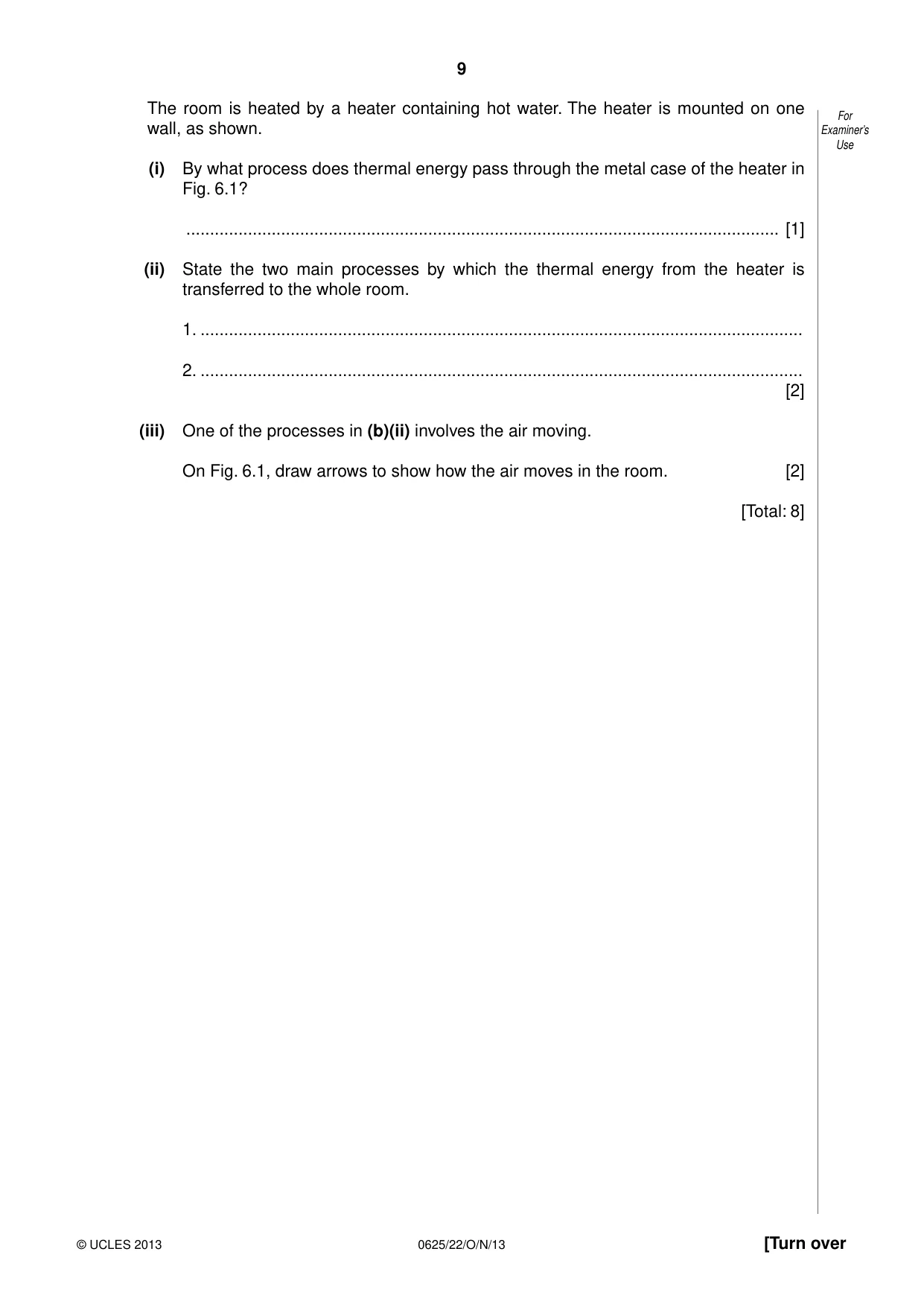Cambridge IGCSE Physics 0625 2013 Oct/Nov Paper 2 · Variant 2 question paper, page 9 of 16