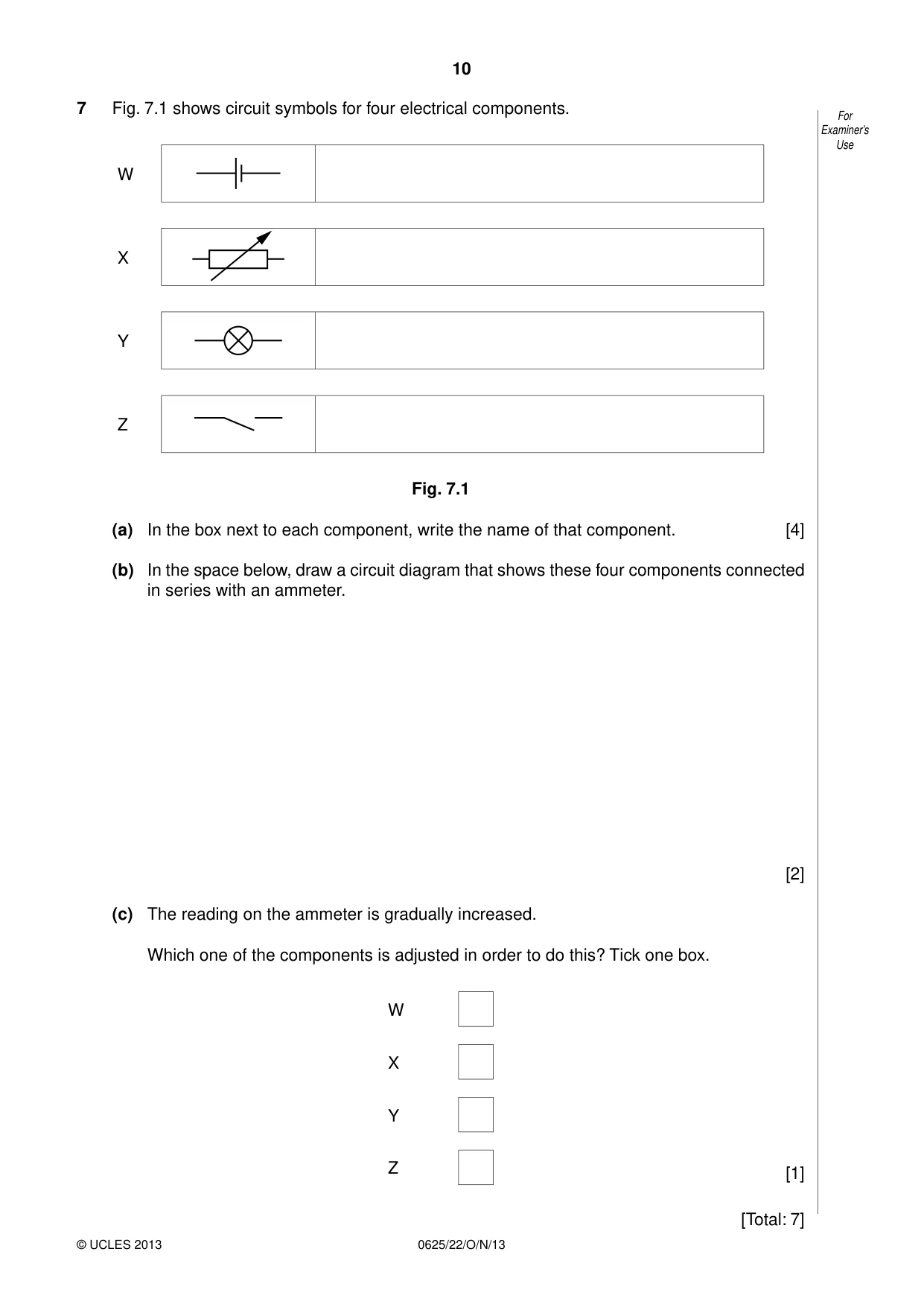 Cambridge IGCSE Physics 0625 2013 Oct/Nov Paper 2 · Variant 2 question paper, page 10 of 16