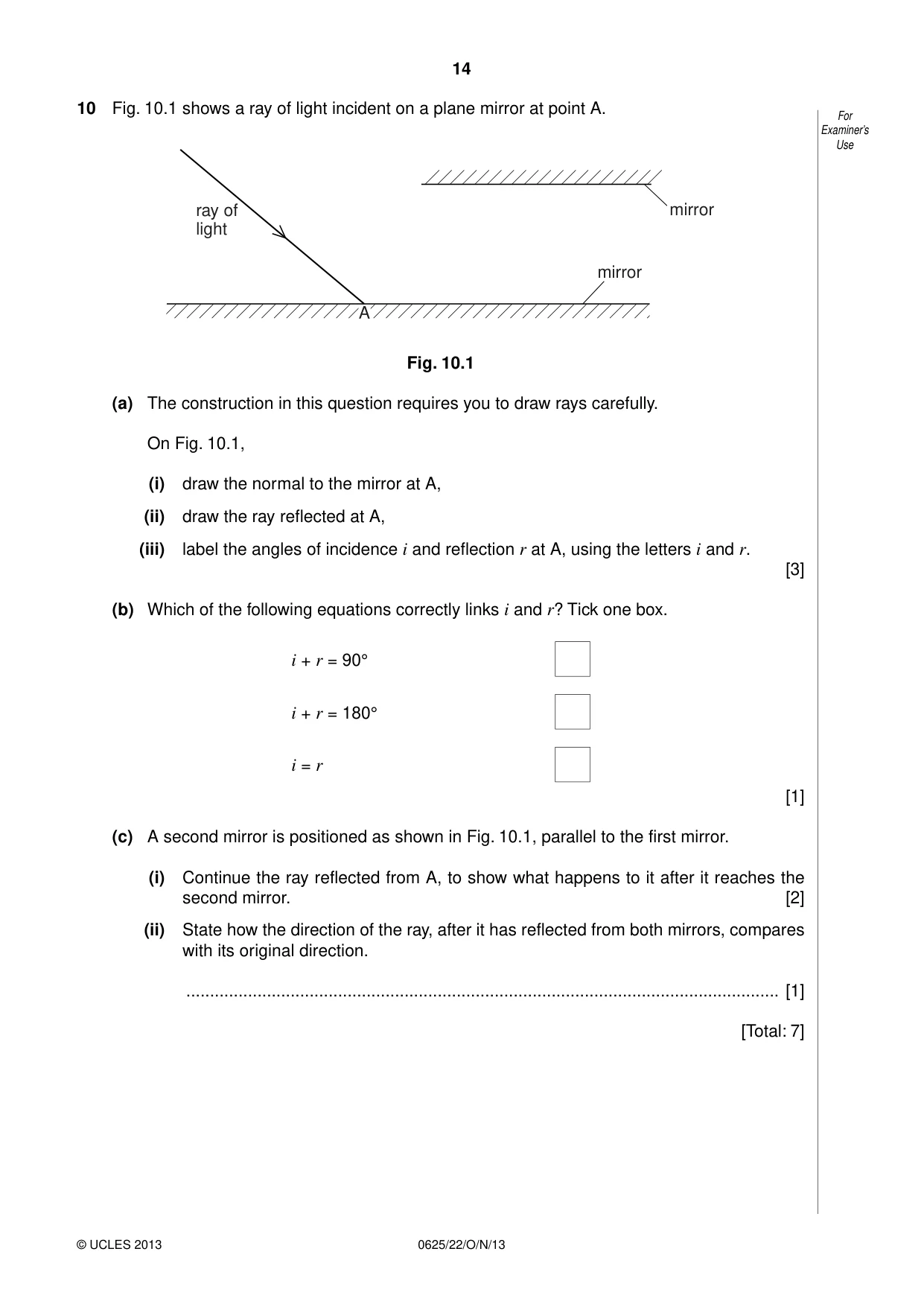 Cambridge IGCSE Physics 0625 2013 Oct/Nov Paper 2 · Variant 2 question paper, page 14 of 16