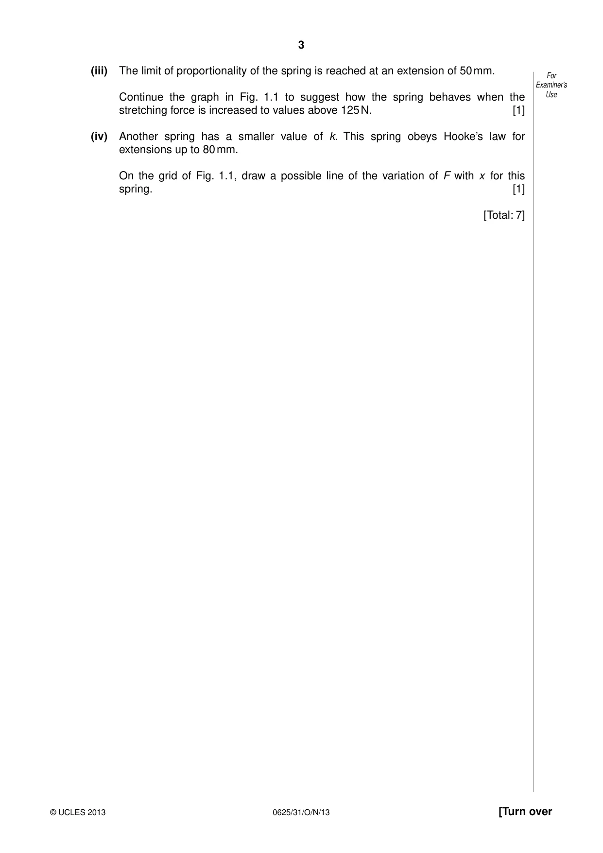 Cambridge IGCSE Physics 0625 2013 Oct/Nov Paper 3 · Variant 1 question paper, page 3 of 20
