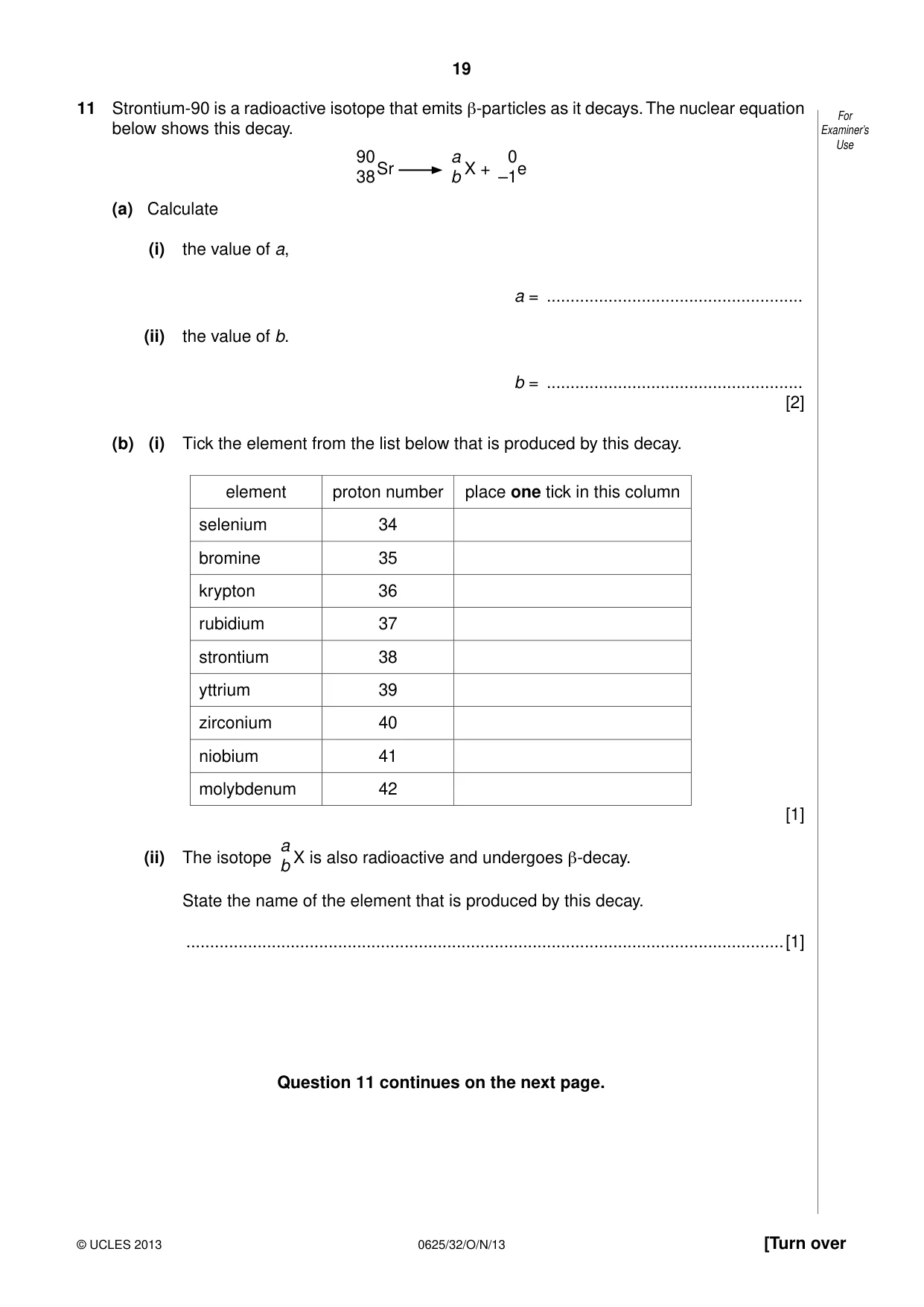 Cambridge IGCSE Physics 0625 2013 Oct/Nov Paper 3 · Variant 2 question paper, page 19 of 20