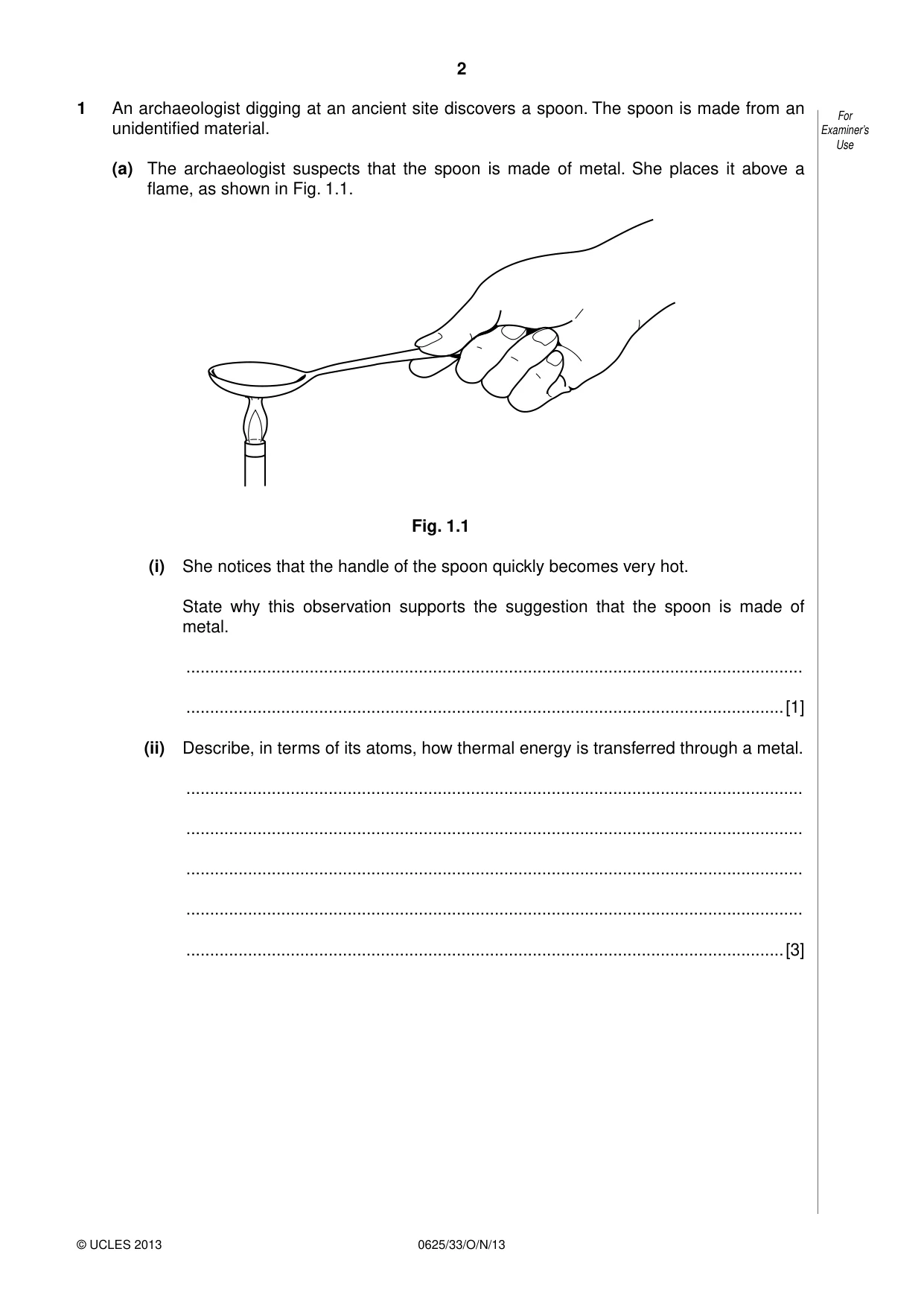 Cambridge IGCSE Physics 0625 2013 Oct/Nov Paper 3 · Variant 3 question paper, page 2 of 20