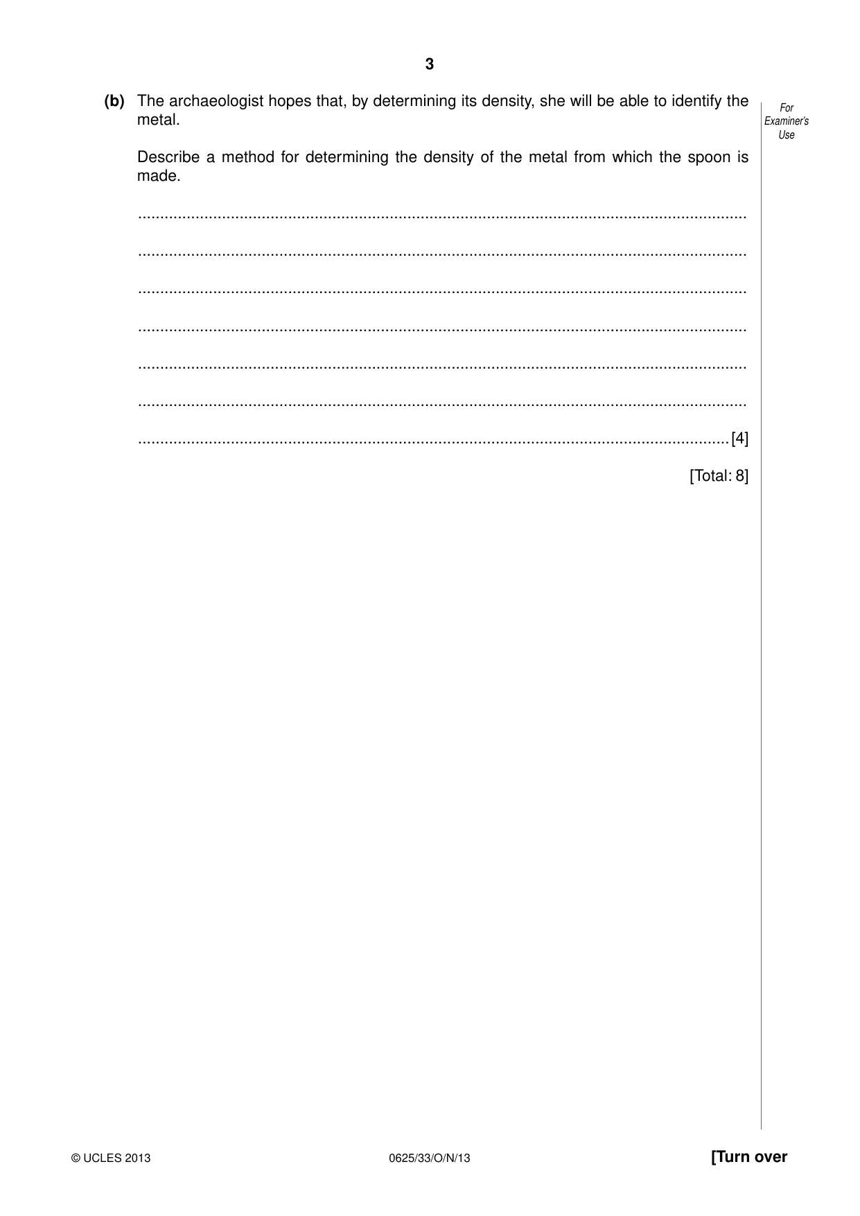 Cambridge IGCSE Physics 0625 2013 Oct/Nov Paper 3 · Variant 3 question paper, page 3 of 20