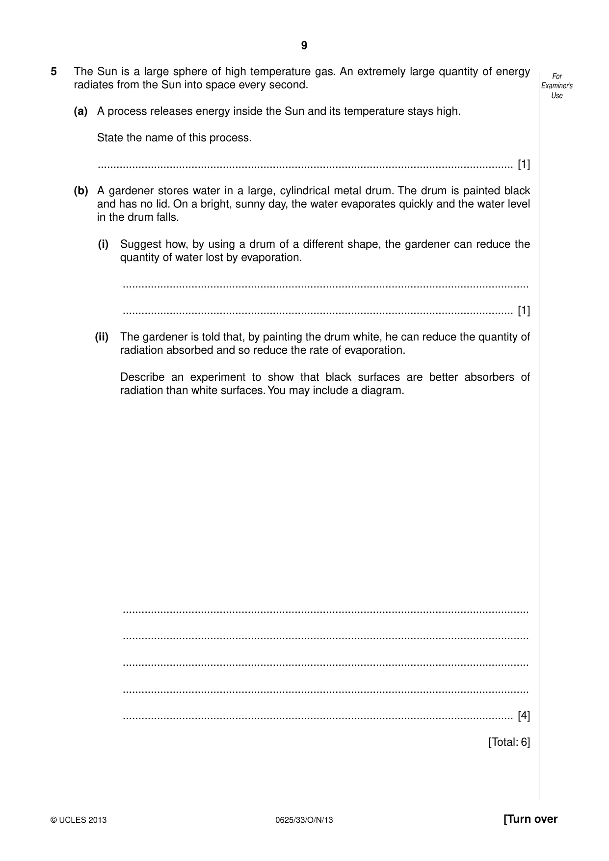 Cambridge IGCSE Physics 0625 2013 Oct/Nov Paper 3 · Variant 3 question paper, page 9 of 20