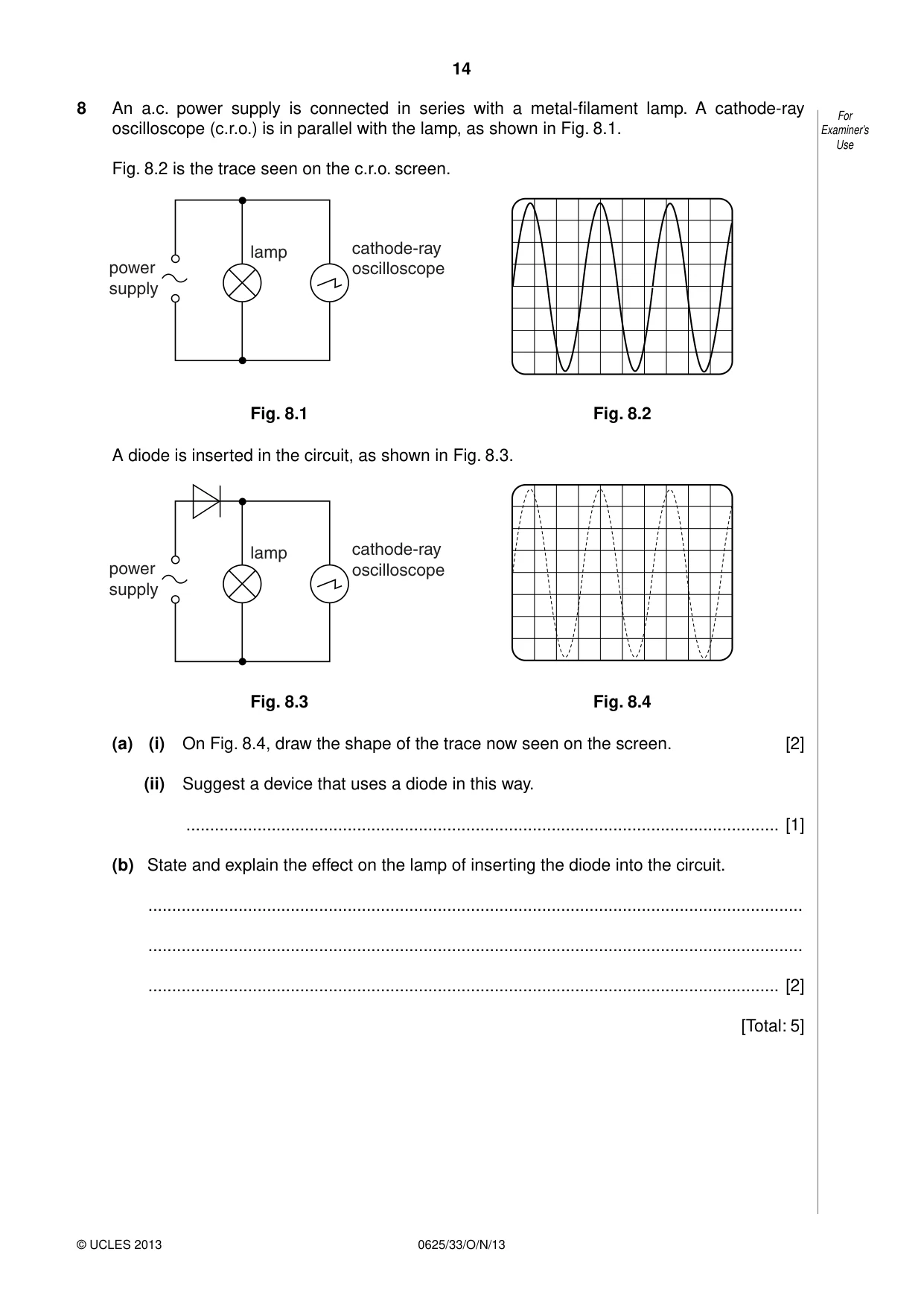 Cambridge IGCSE Physics 0625 2013 Oct/Nov Paper 3 · Variant 3 question paper, page 14 of 20