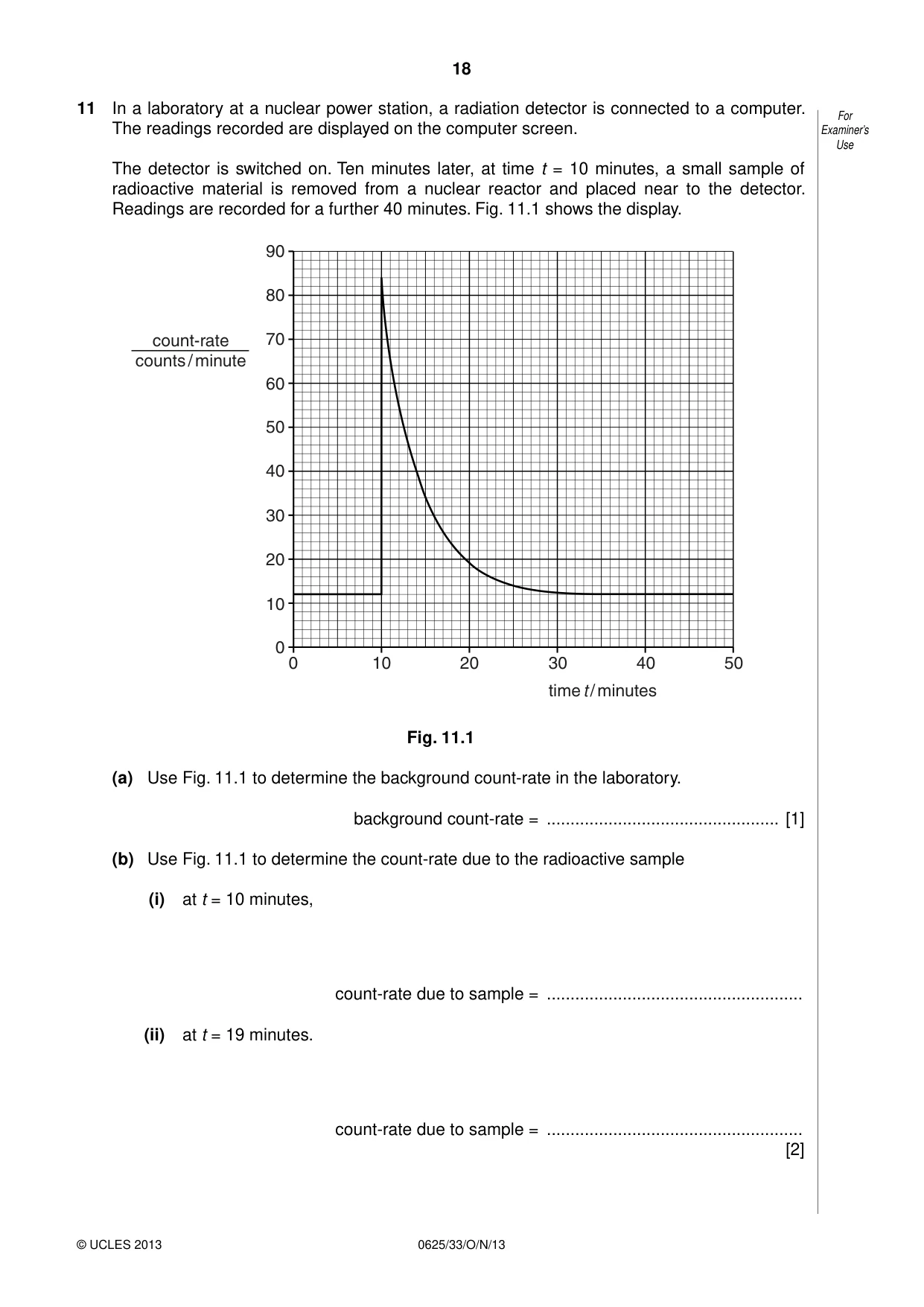 Cambridge IGCSE Physics 0625 2013 Oct/Nov Paper 3 · Variant 3 question paper, page 18 of 20