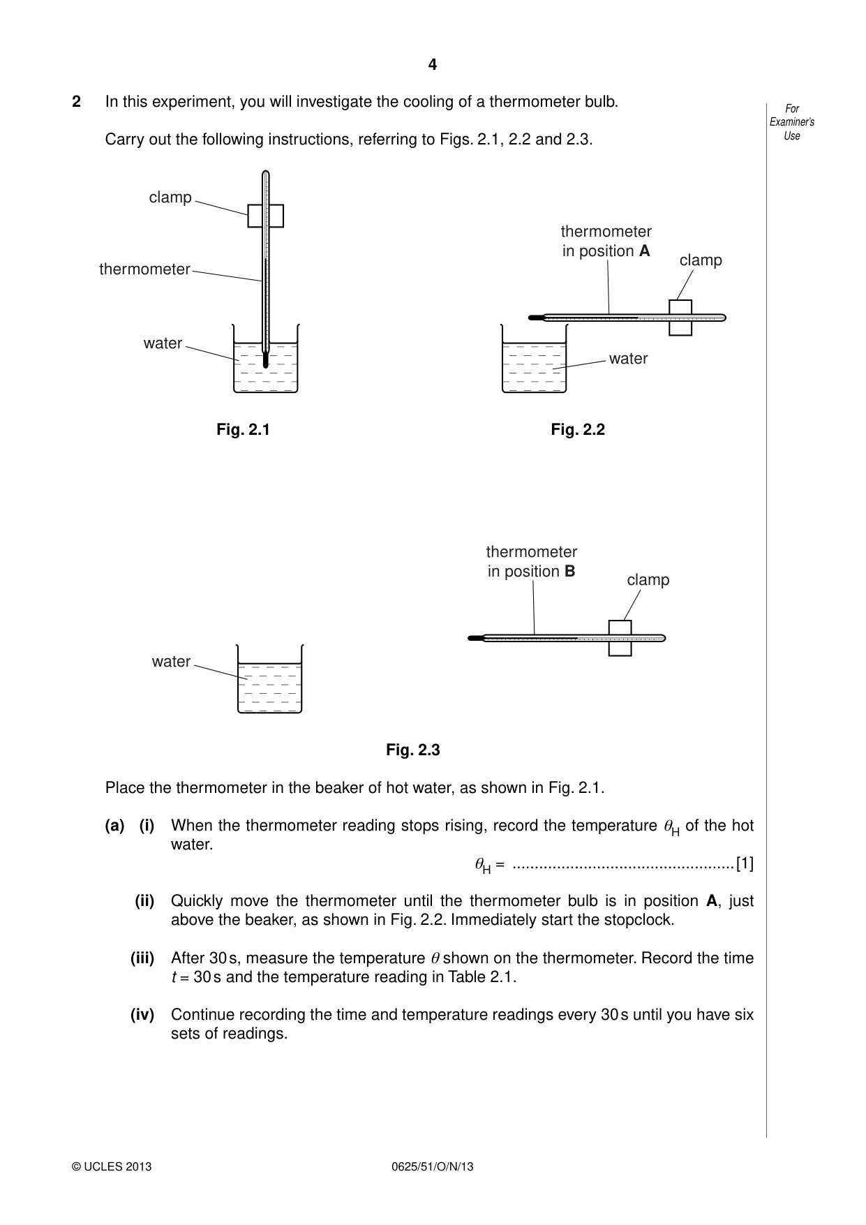 Cambridge IGCSE Physics 0625 2013 Oct/Nov Paper 5 · Variant 1 question paper, page 4 of 12