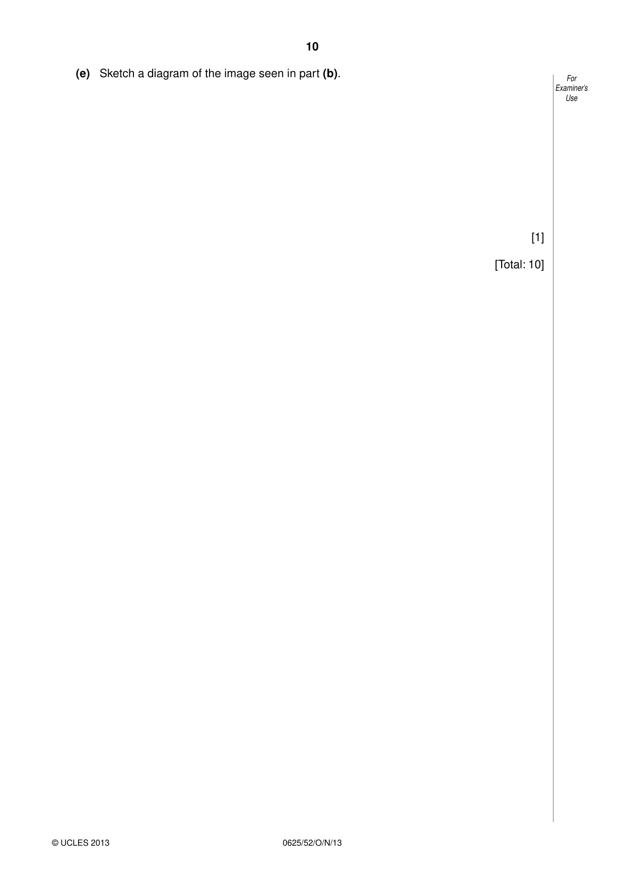 Cambridge IGCSE Physics 0625 2013 Oct/Nov Paper 5 · Variant 2 question paper, page 10 of 12