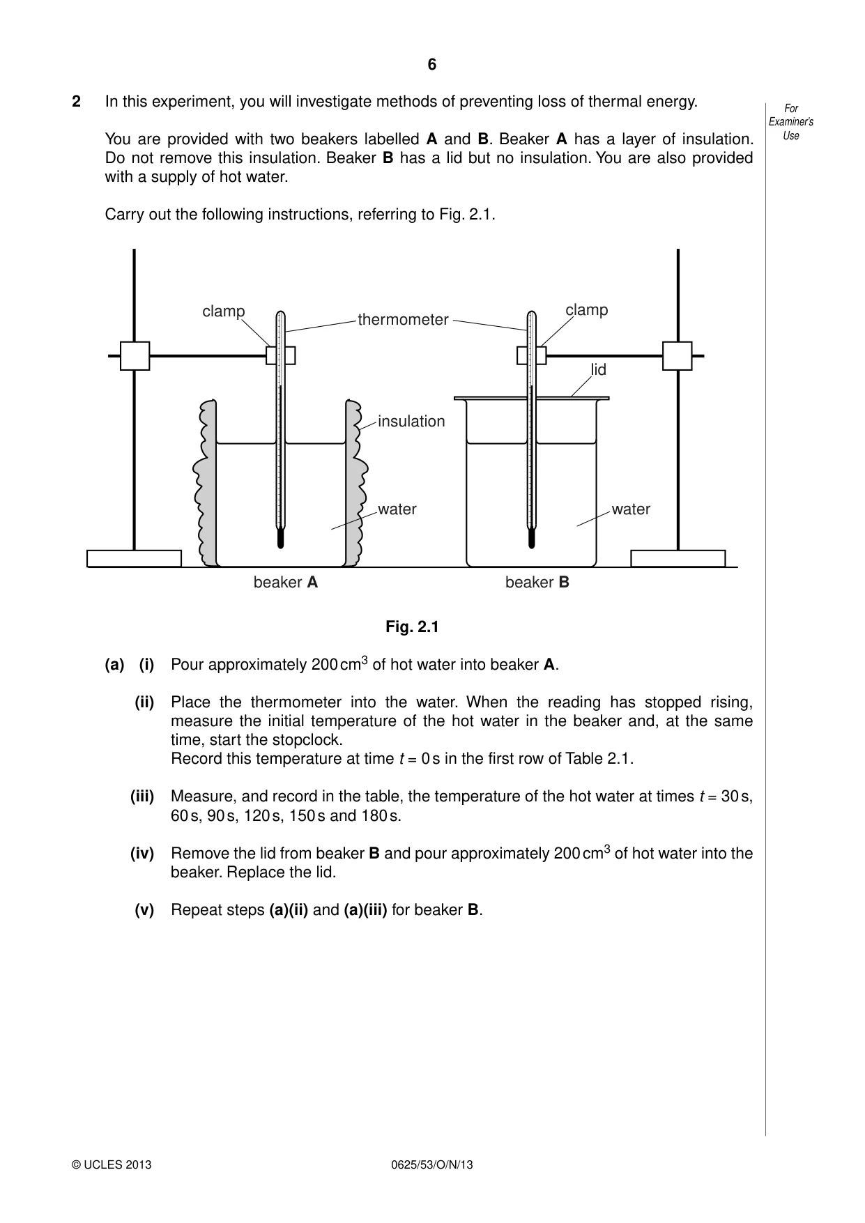 Cambridge IGCSE Physics 0625 2013 Oct/Nov Paper 5 · Variant 3 question paper, page 6 of 12
