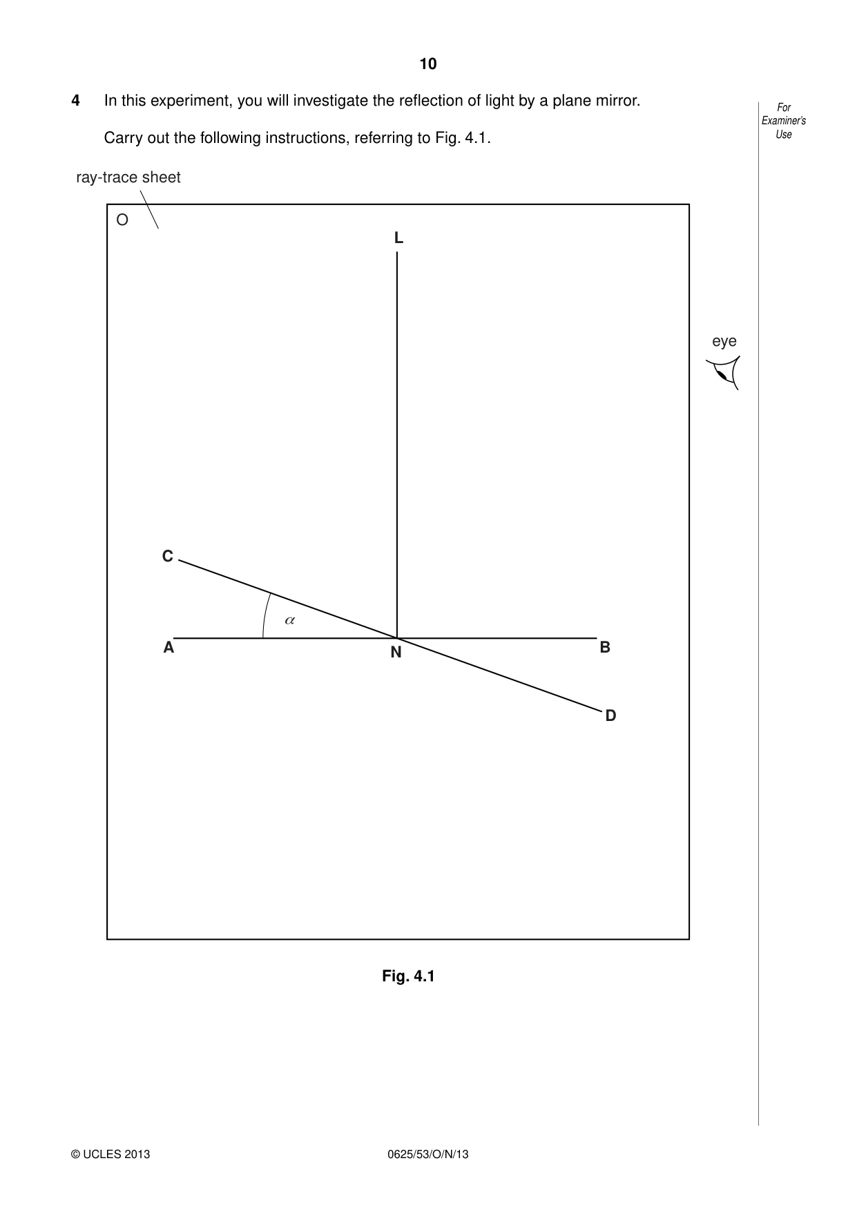 Cambridge IGCSE Physics 0625 2013 Oct/Nov Paper 5 · Variant 3 question paper, page 10 of 12