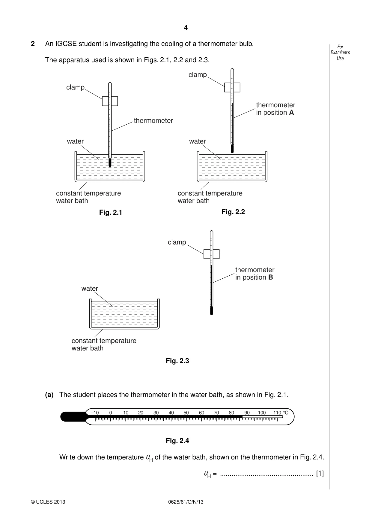 Cambridge IGCSE Physics 0625 2013 Oct/Nov Paper 6 · Variant 1 question paper, page 4 of 16