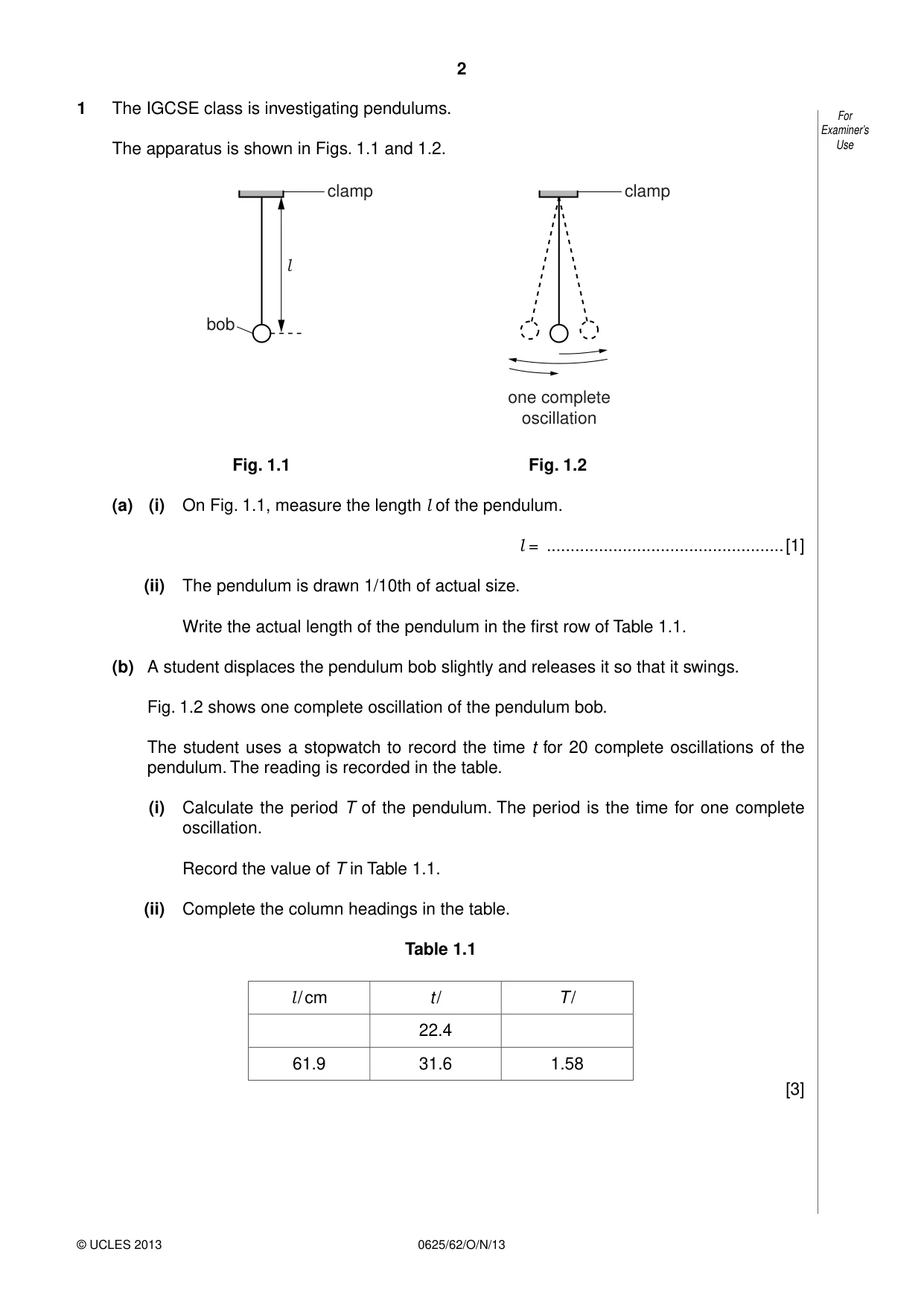 Cambridge IGCSE Physics 0625 2013 Oct/Nov Paper 6 · Variant 2 question paper, page 2 of 16
