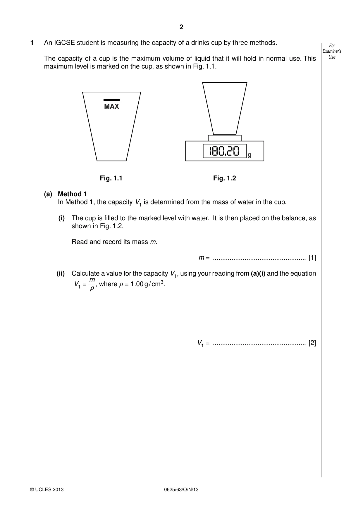 Cambridge IGCSE Physics 0625 2013 Oct/Nov Paper 6 · Variant 3 question paper, page 2 of 16