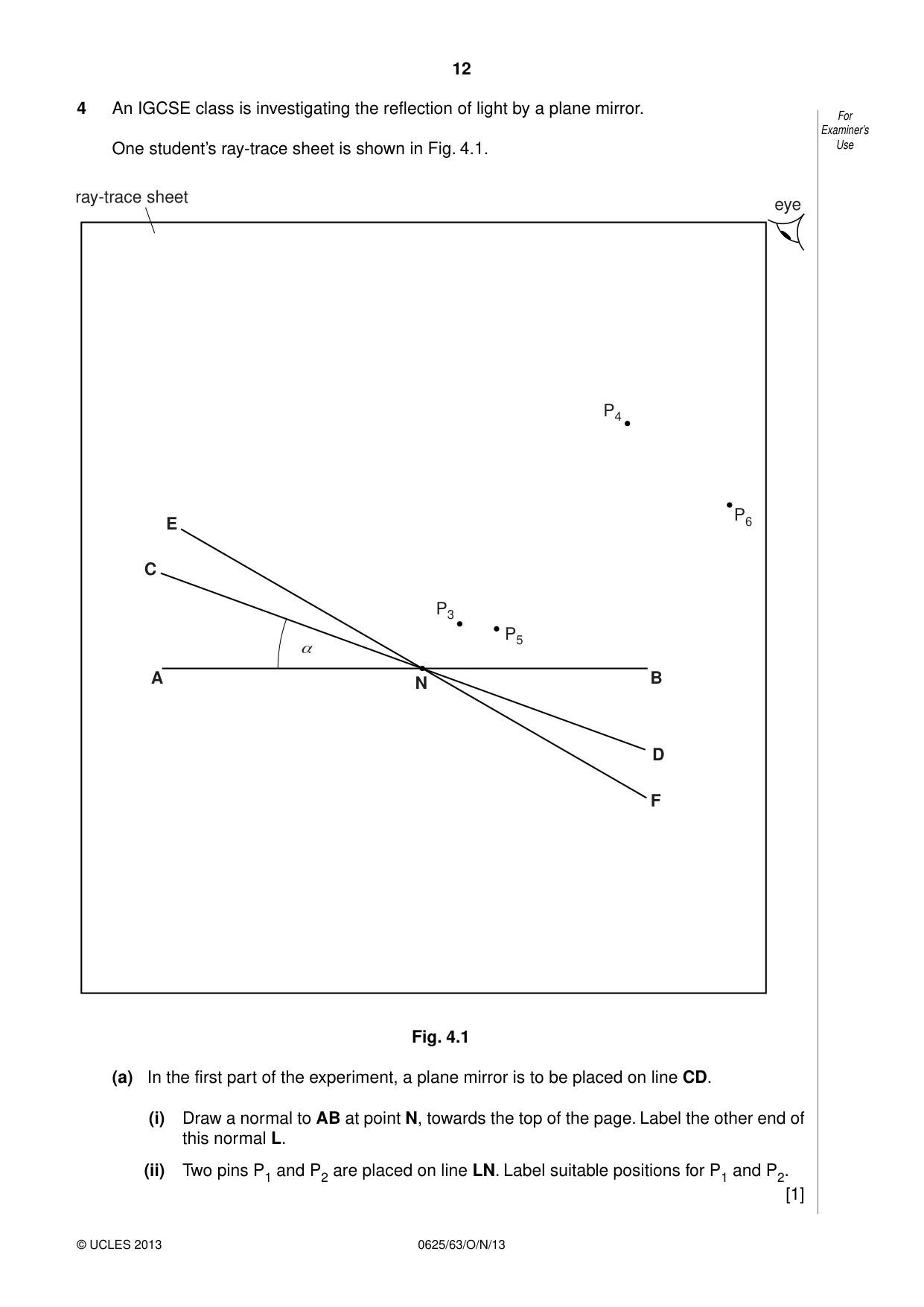 Cambridge IGCSE Physics 0625 2013 Oct/Nov Paper 6 · Variant 3 question paper, page 12 of 16
