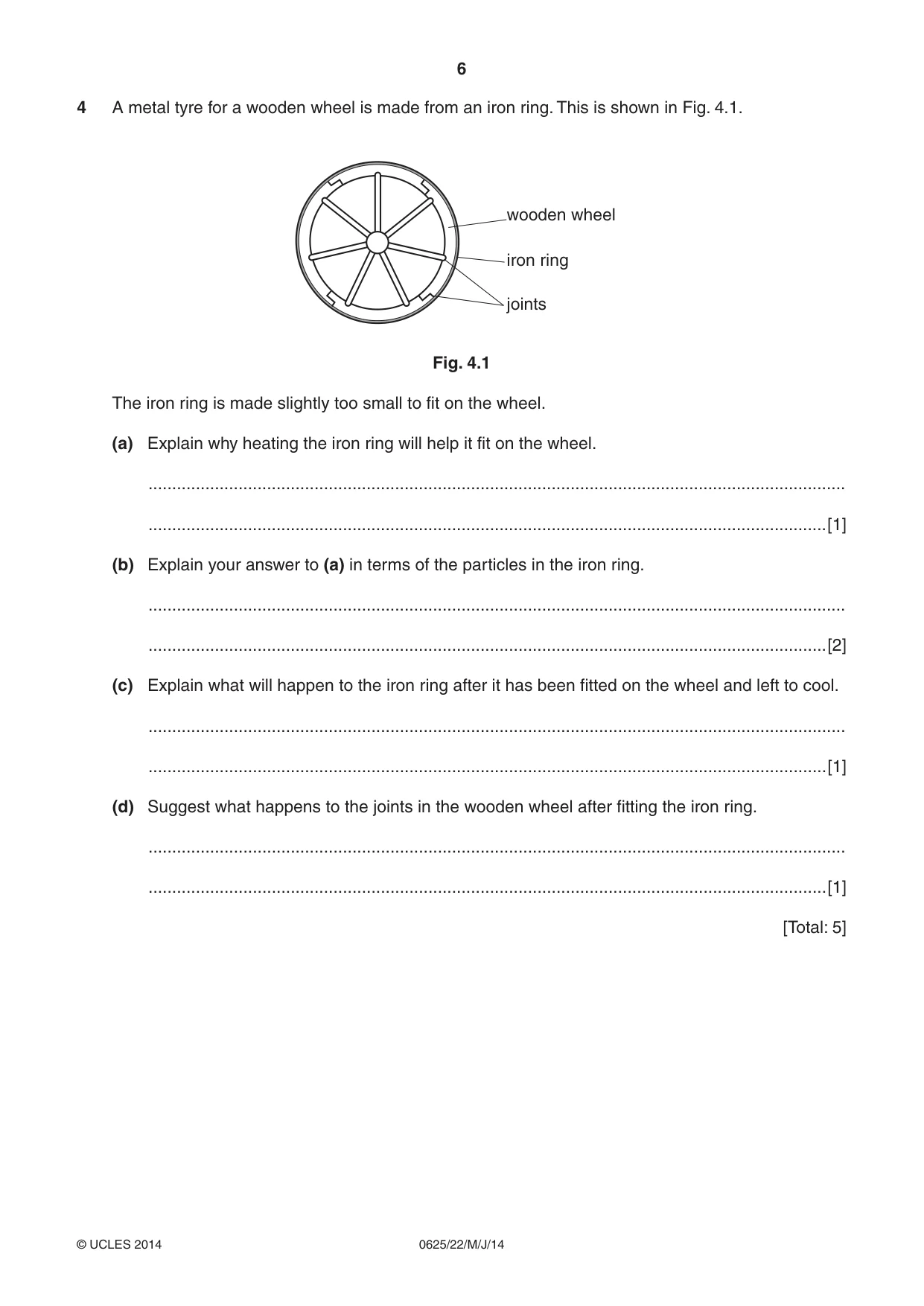 Cambridge IGCSE Physics 0625 2014 May/June Paper 2 · Variant 2 question paper, page 6 of 16