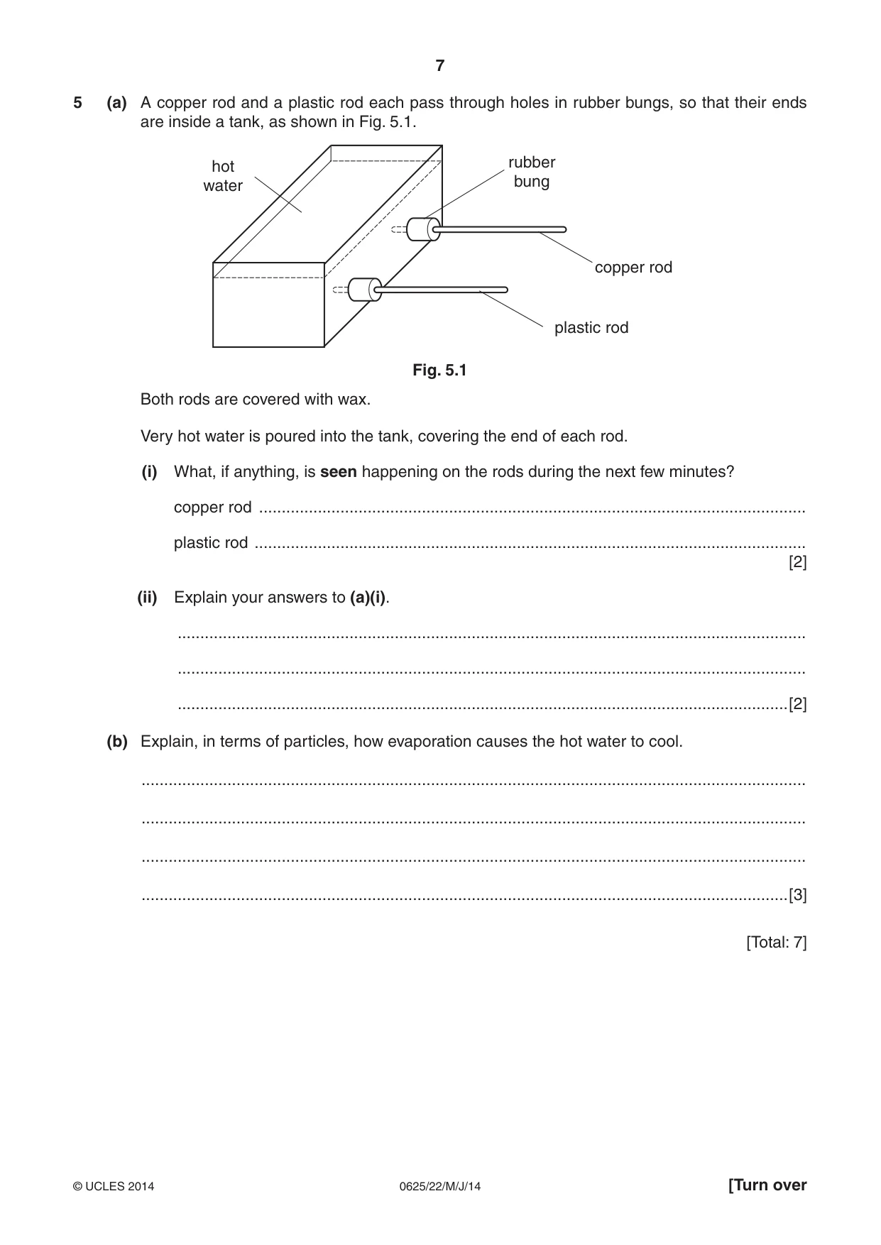 Cambridge IGCSE Physics 0625 2014 May/June Paper 2 · Variant 2 question paper, page 7 of 16