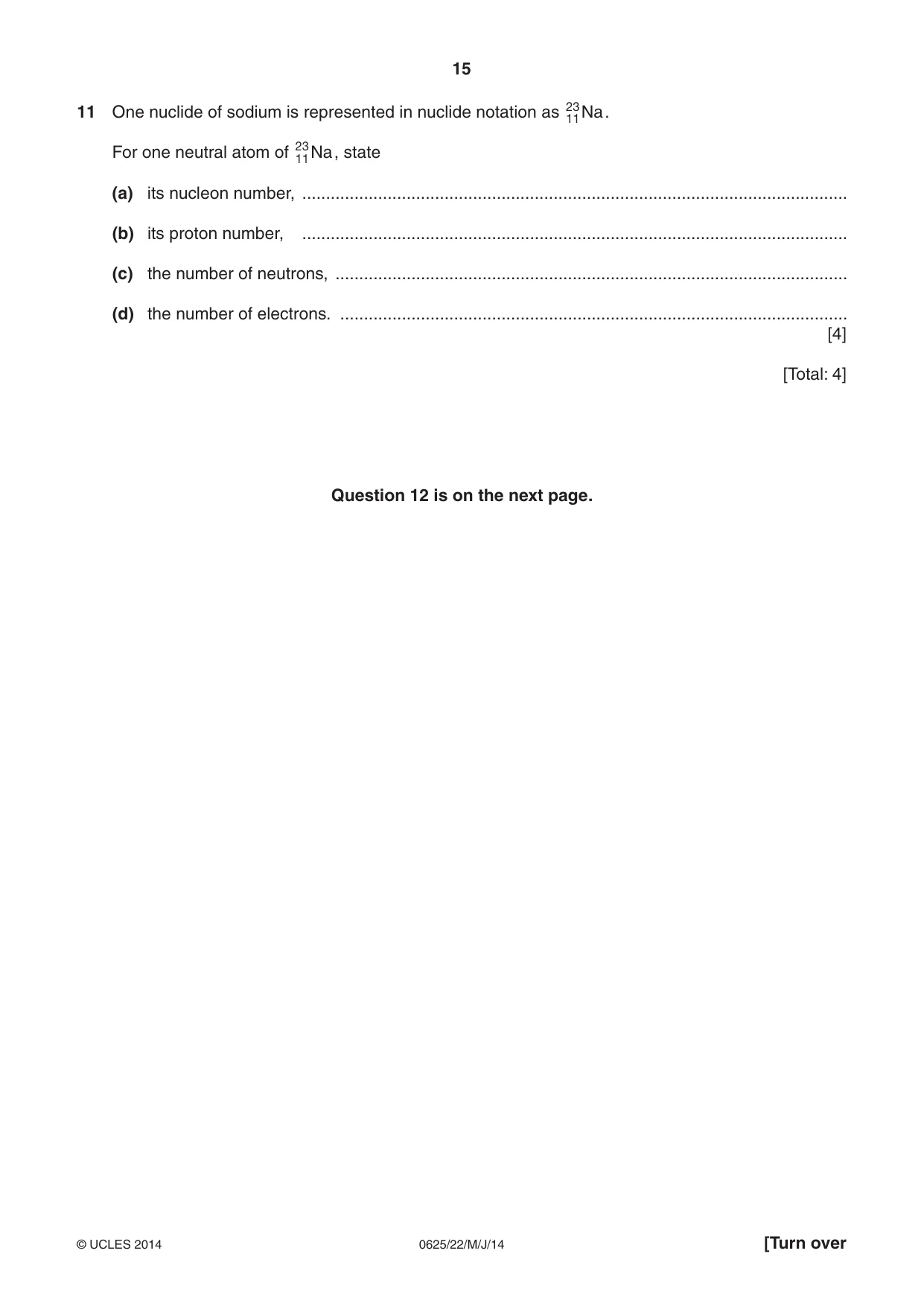 Cambridge IGCSE Physics 0625 2014 May/June Paper 2 · Variant 2 question paper, page 15 of 16