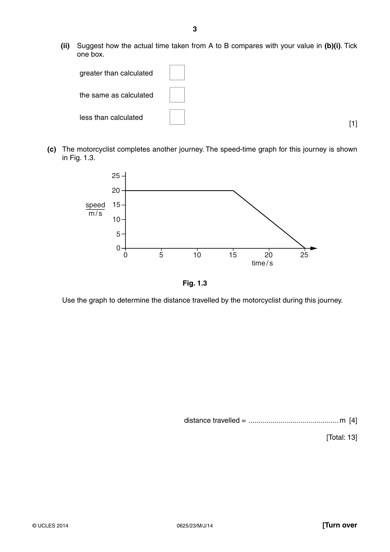 Cambridge IGCSE Physics 0625 2014 May/June Paper 2 · Variant 3 question paper, page 3 of 20