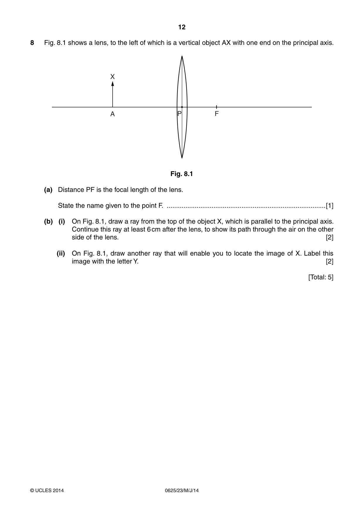 Cambridge IGCSE Physics 0625 2014 May/June Paper 2 · Variant 3 question paper, page 12 of 20