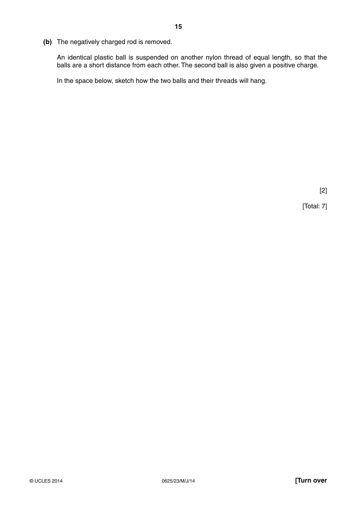 Cambridge IGCSE Physics 0625 2014 May/June Paper 2 · Variant 3 question paper, page 15 of 20