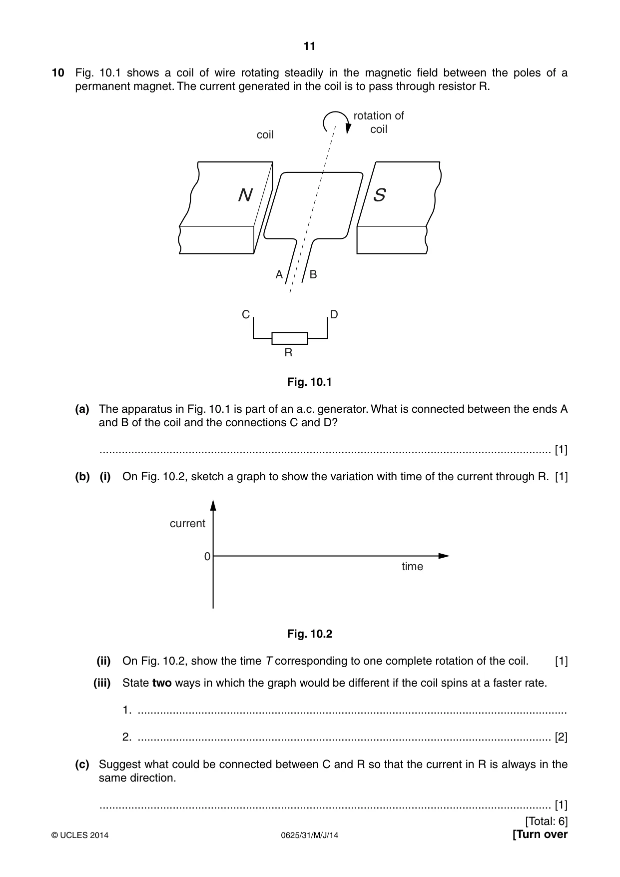 Cambridge IGCSE Physics 0625 2014 May/June Paper 3 · Variant 1 question paper, page 11 of 12