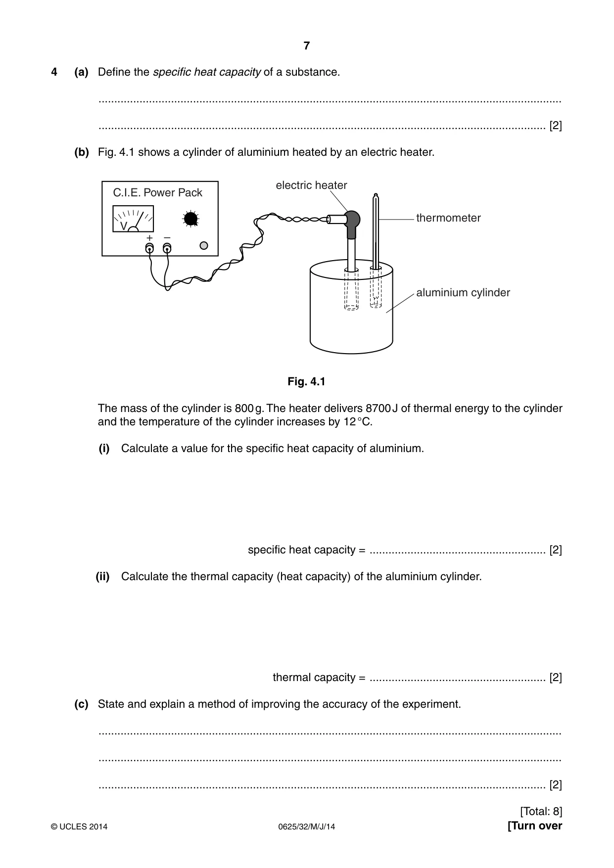 Cambridge IGCSE Physics 0625 2014 May/June Paper 3 · Variant 2 question paper, page 7 of 20