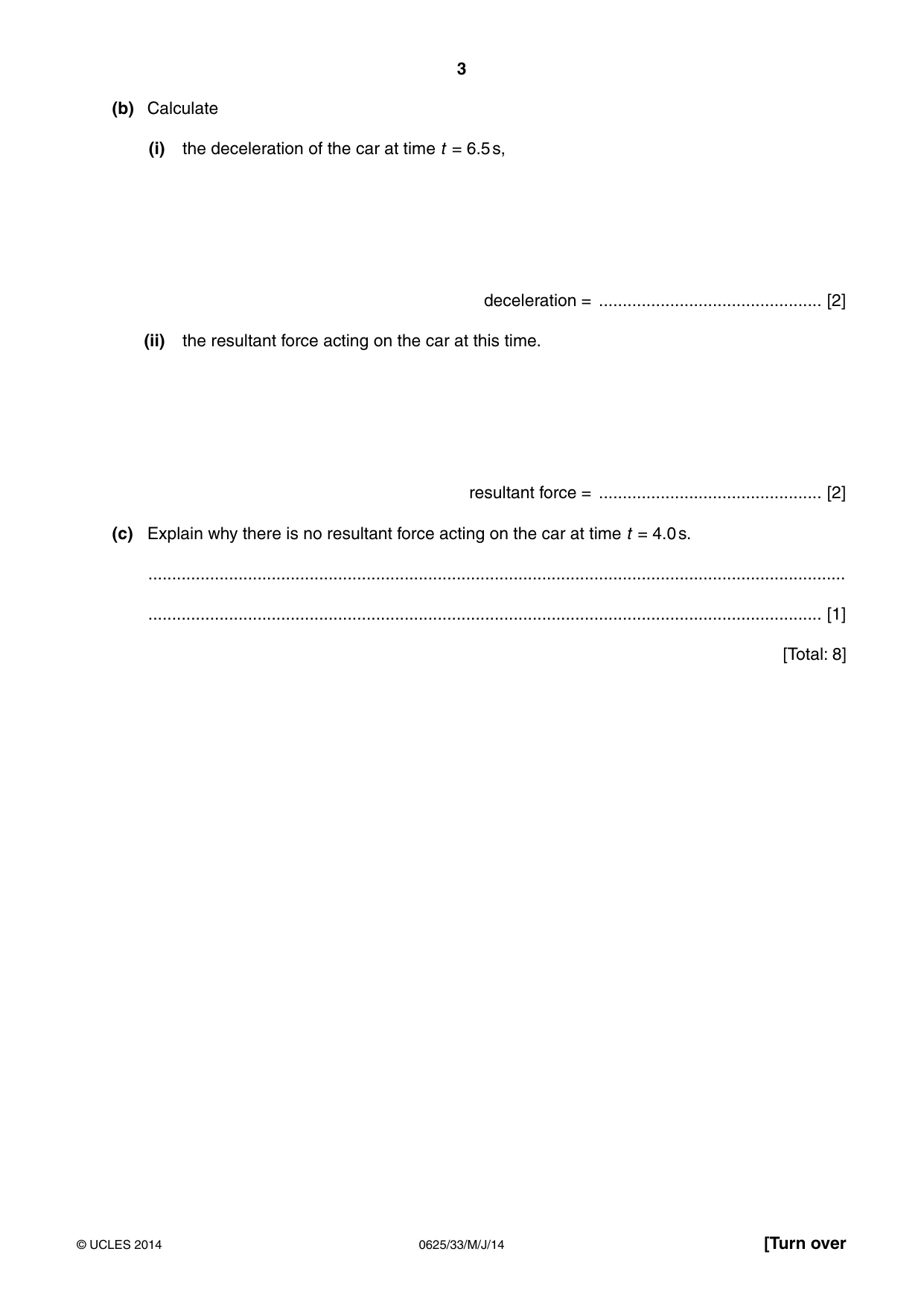 Cambridge IGCSE Physics 0625 2014 May/June Paper 3 · Variant 3 question paper, page 3 of 20