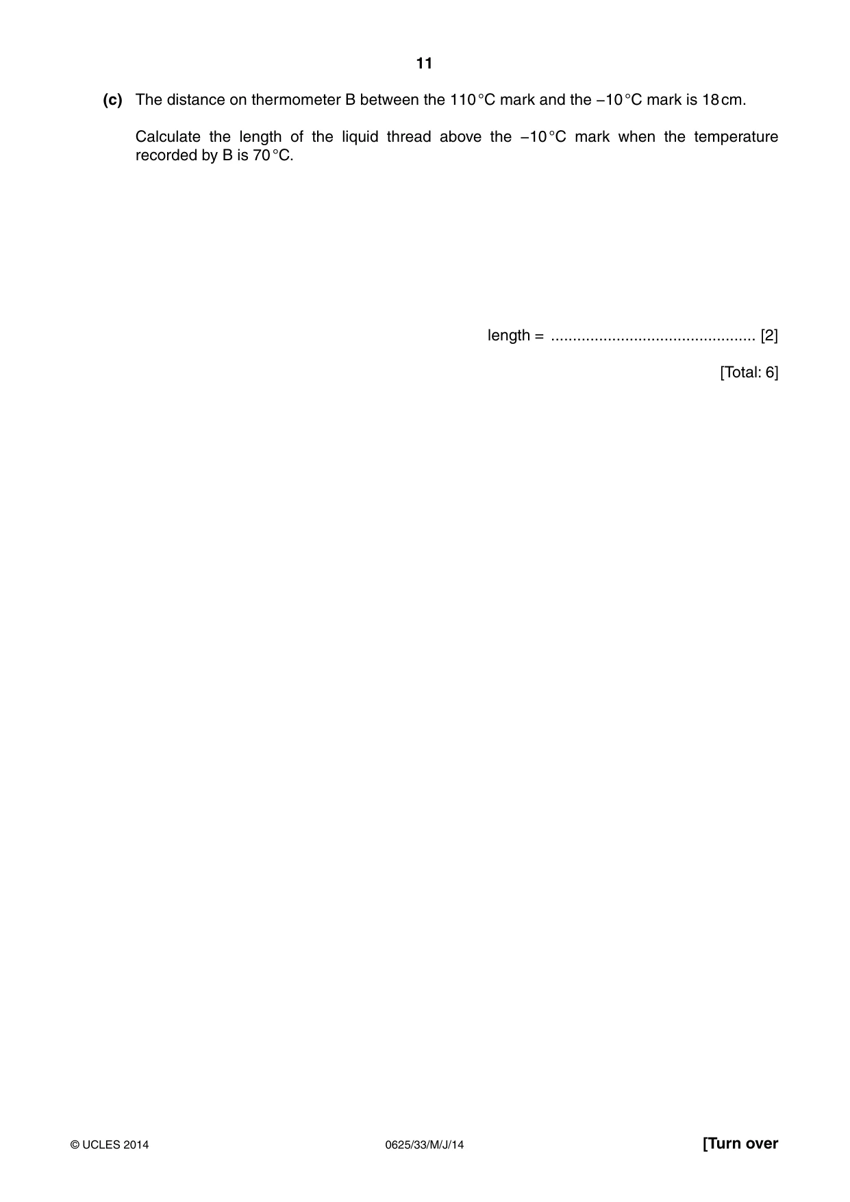 Cambridge IGCSE Physics 0625 2014 May/June Paper 3 · Variant 3 question paper, page 11 of 20