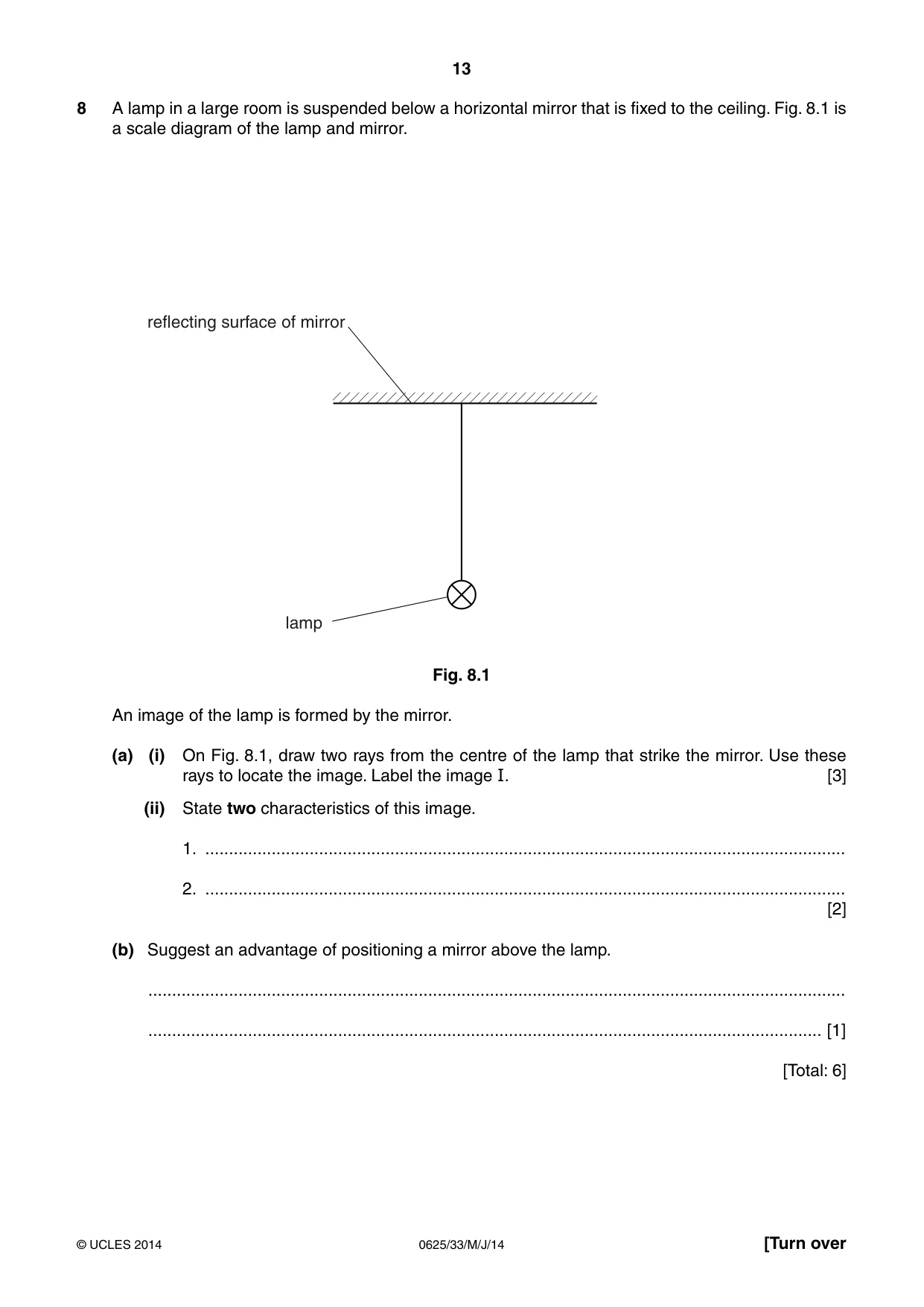 Cambridge IGCSE Physics 0625 2014 May/June Paper 3 · Variant 3 question paper, page 13 of 20