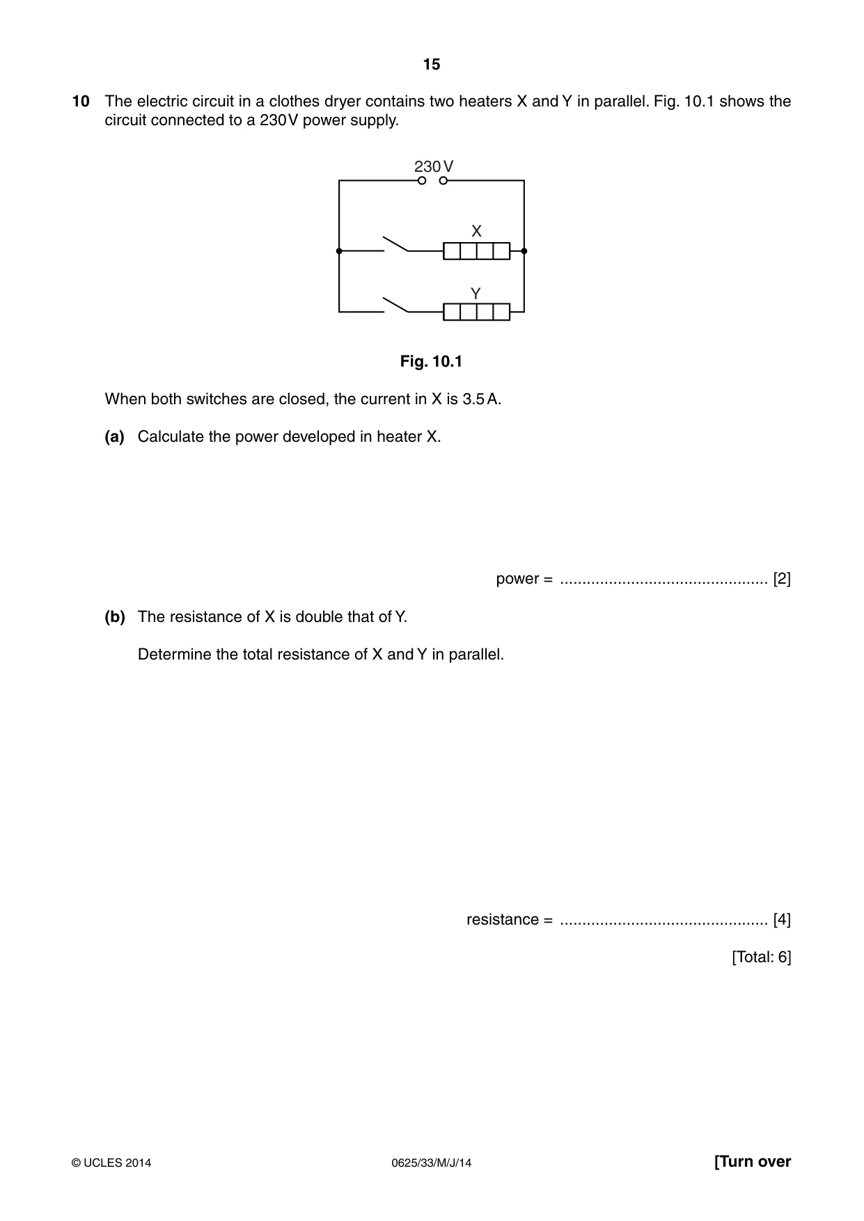 Cambridge IGCSE Physics 0625 2014 May/June Paper 3 · Variant 3 question paper, page 15 of 20