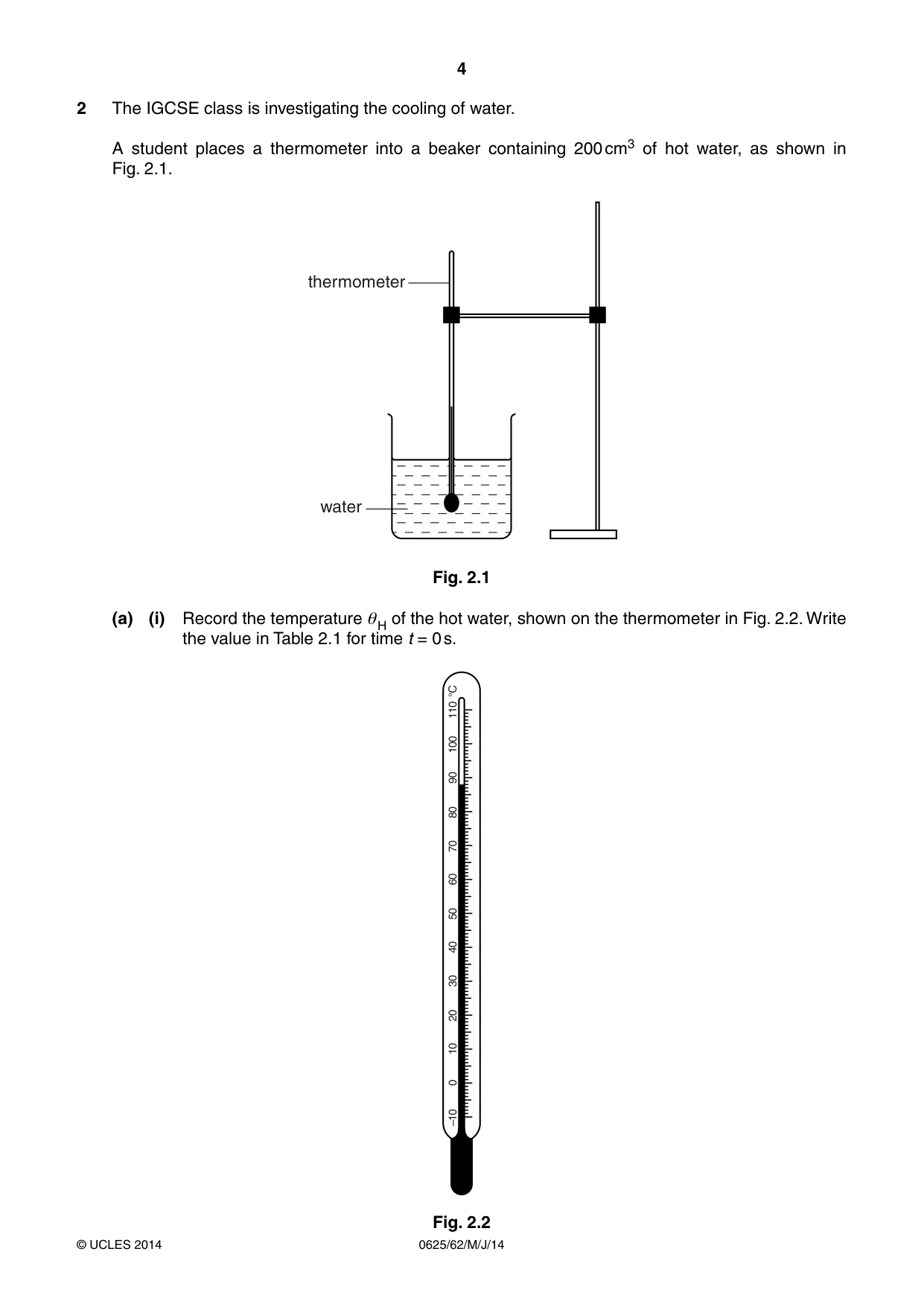 Cambridge IGCSE Physics 0625 2014 May/June Paper 6 · Variant 2 question paper, page 4 of 12