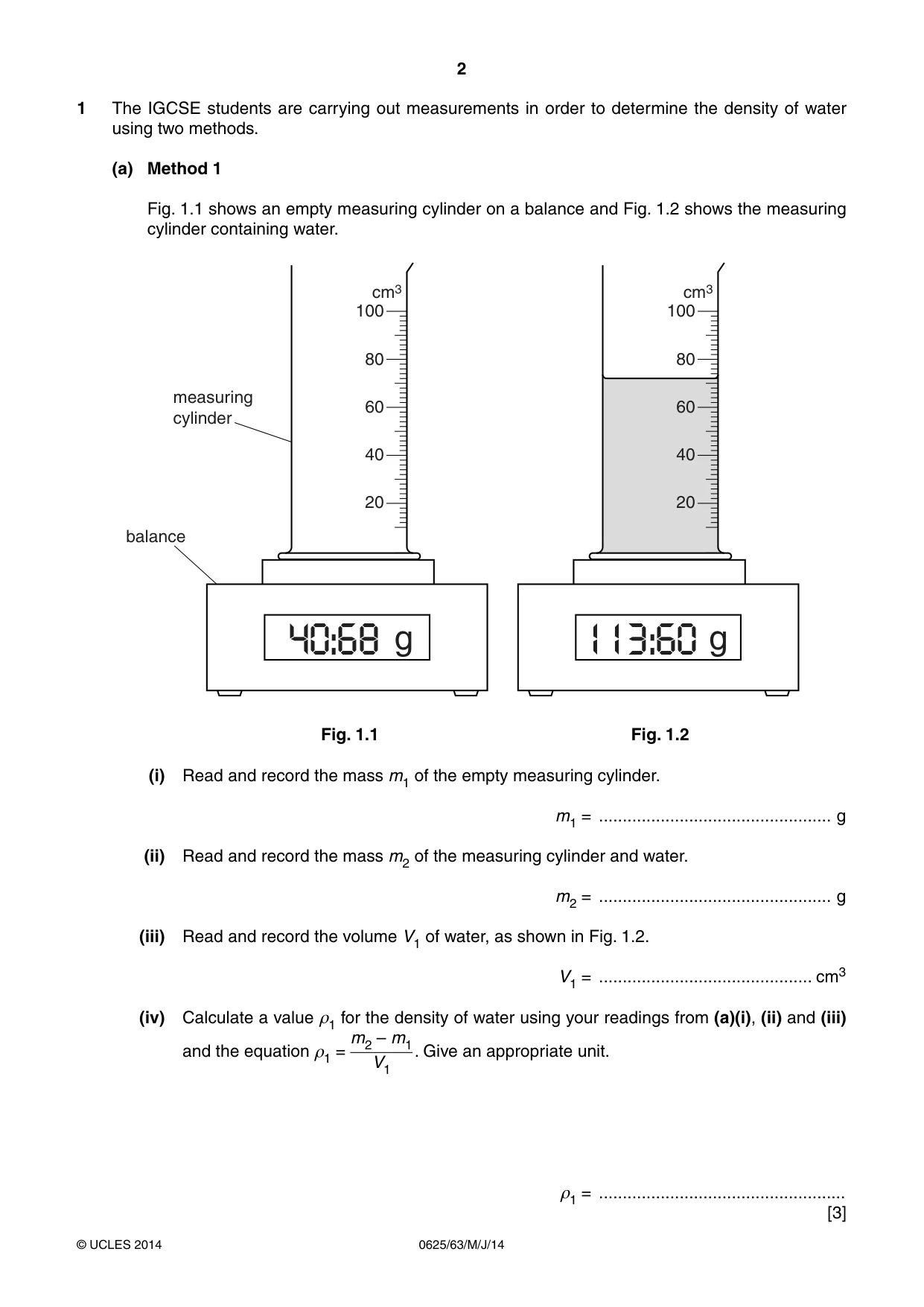 Cambridge IGCSE Physics 0625 2014 May/June Paper 6 · Variant 3 question paper, page 2 of 16