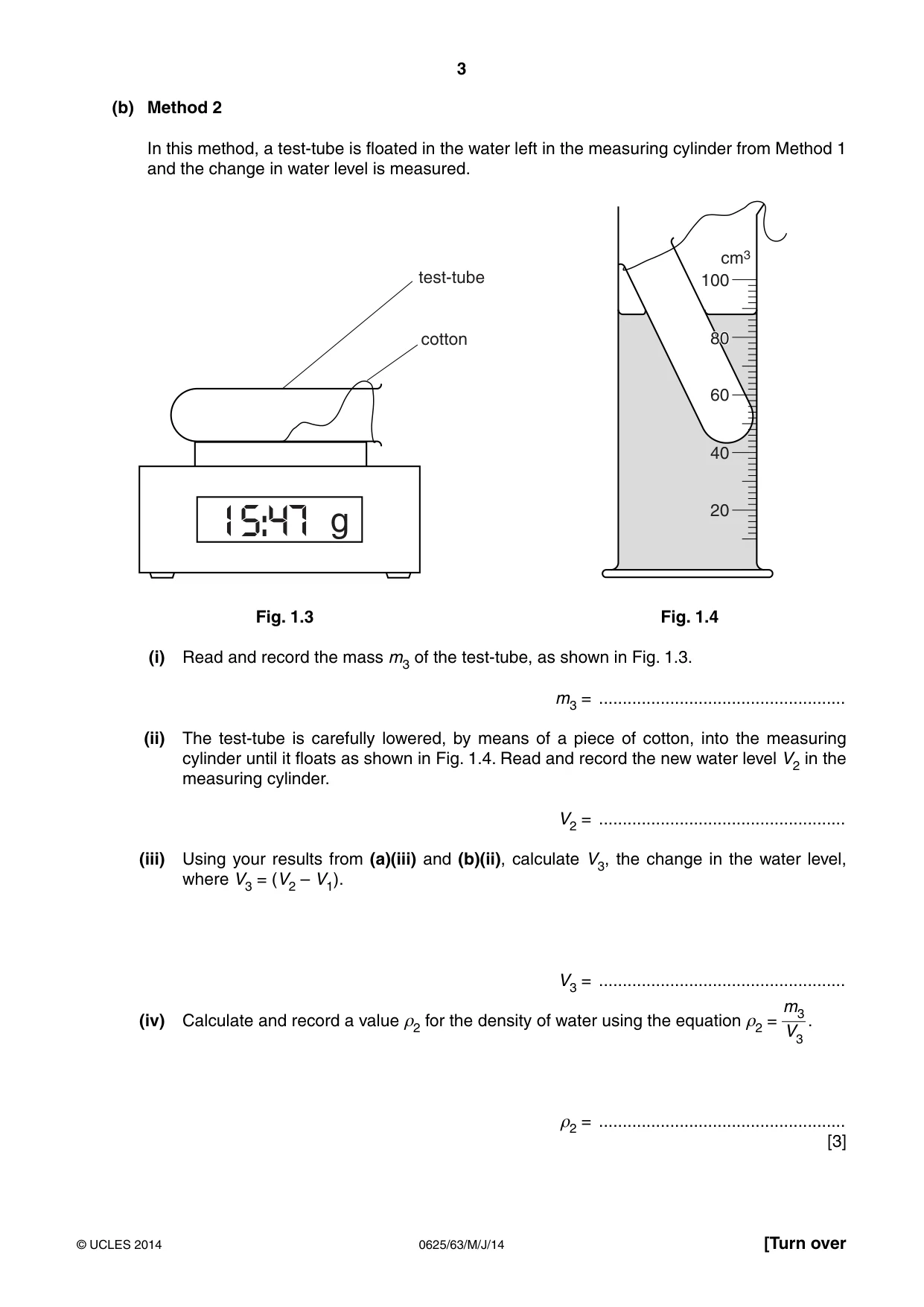 Cambridge IGCSE Physics 0625 2014 May/June Paper 6 · Variant 3 question paper, page 3 of 16