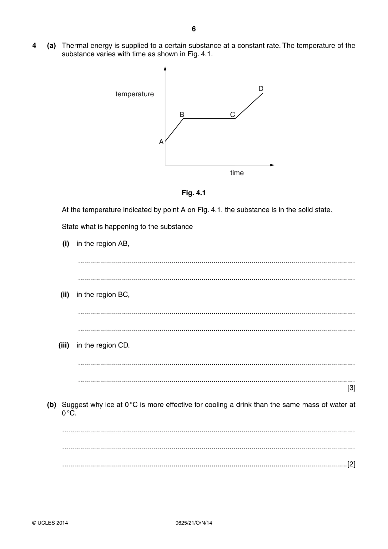 Cambridge IGCSE Physics 0625 2014 Oct/Nov Paper 2 · Variant 1 question paper, page 6 of 20