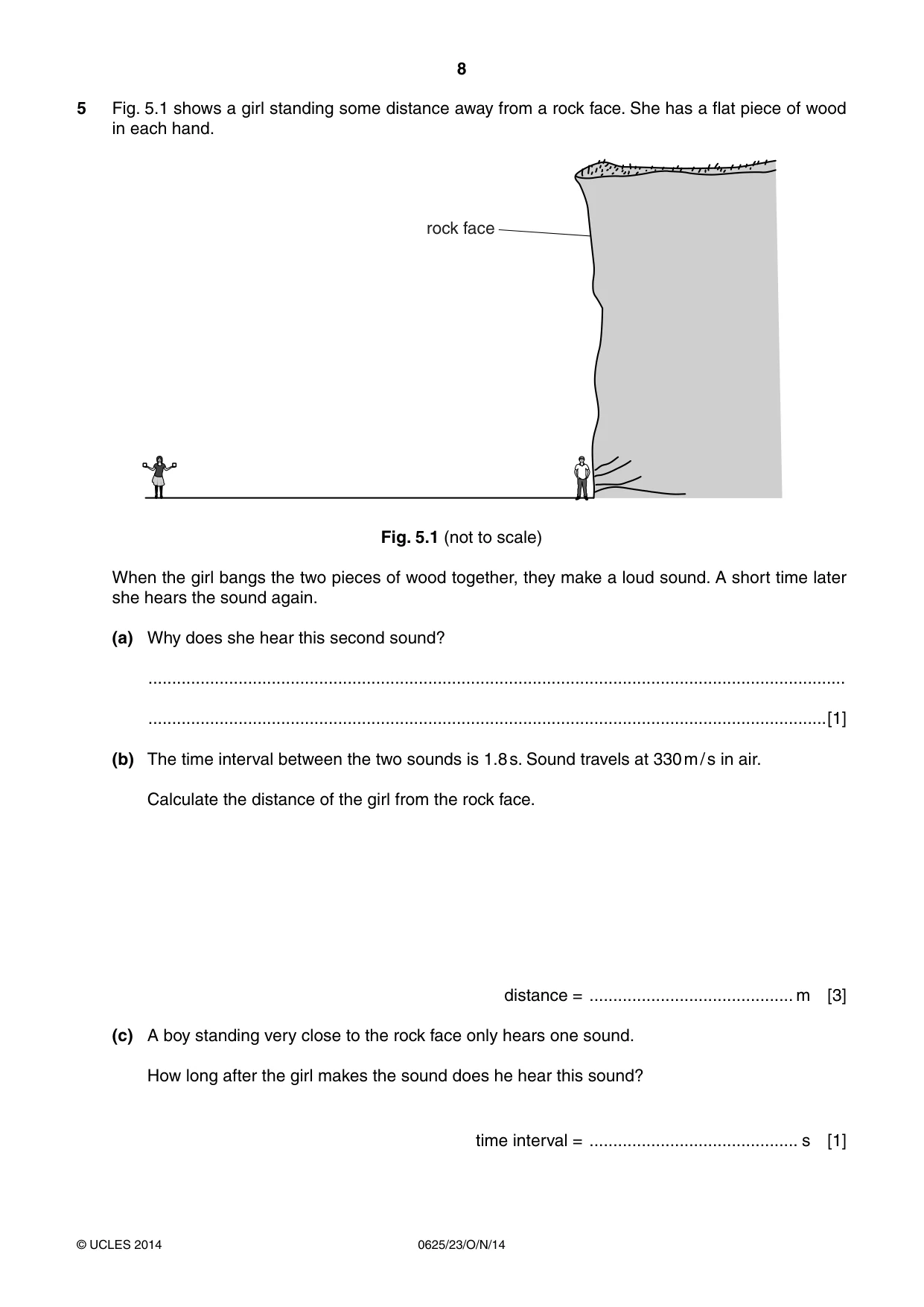 Cambridge IGCSE Physics 0625 2014 Oct/Nov Paper 2 · Variant 3 question paper, page 8 of 20