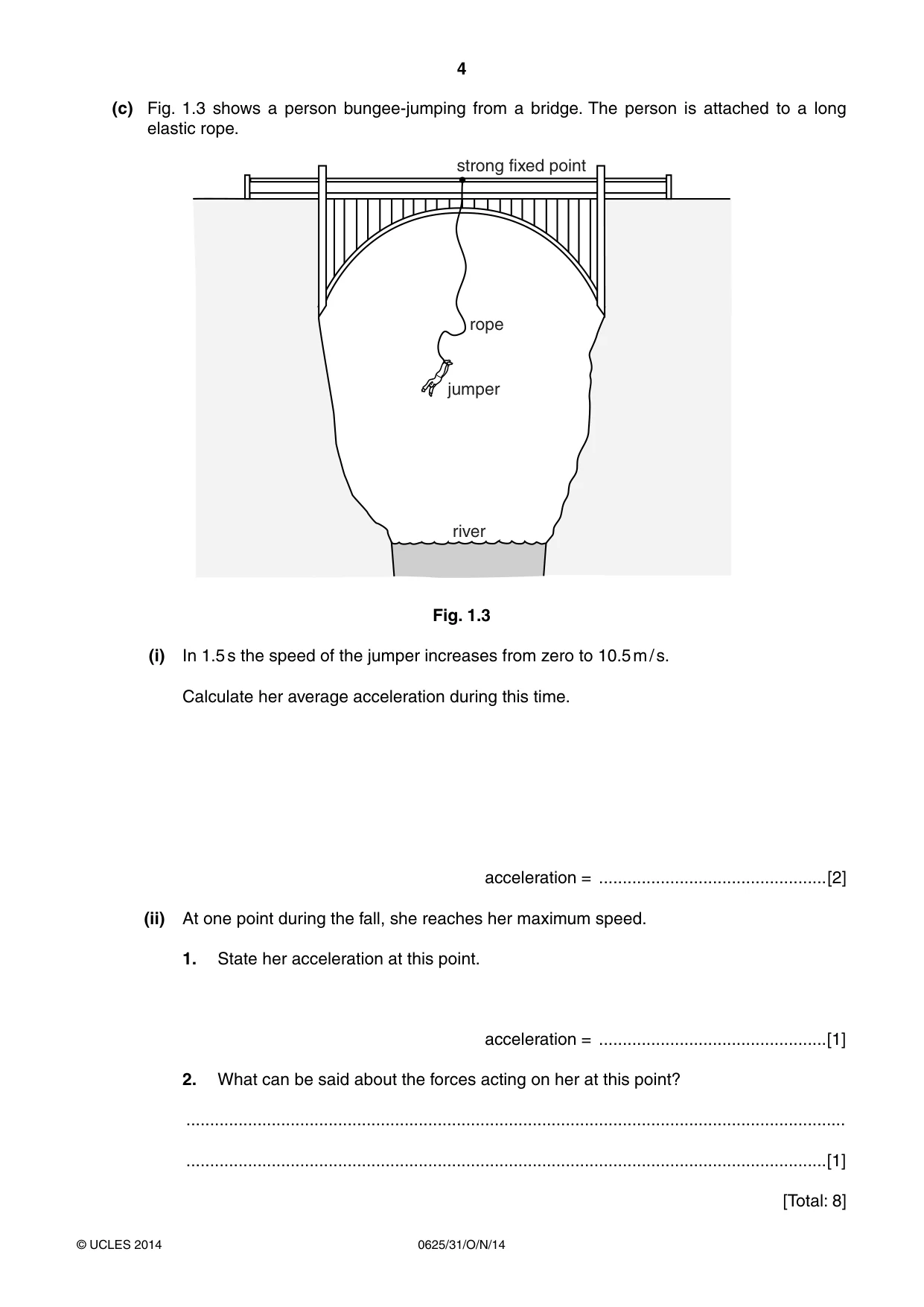 Cambridge IGCSE Physics 0625 2014 Oct/Nov Paper 3 · Variant 1 question paper, page 4 of 20