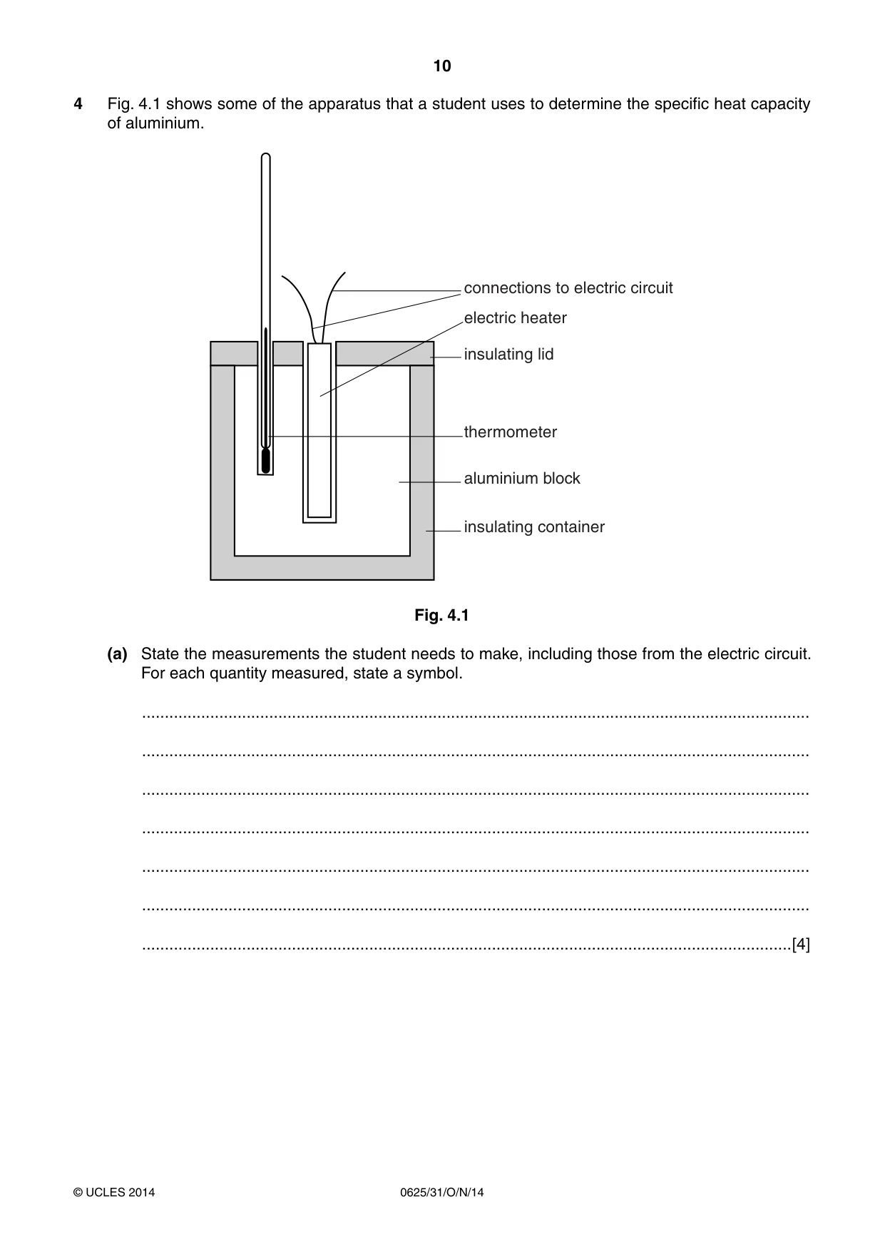 Cambridge IGCSE Physics 0625 2014 Oct/Nov Paper 3 · Variant 1 question paper, page 10 of 20